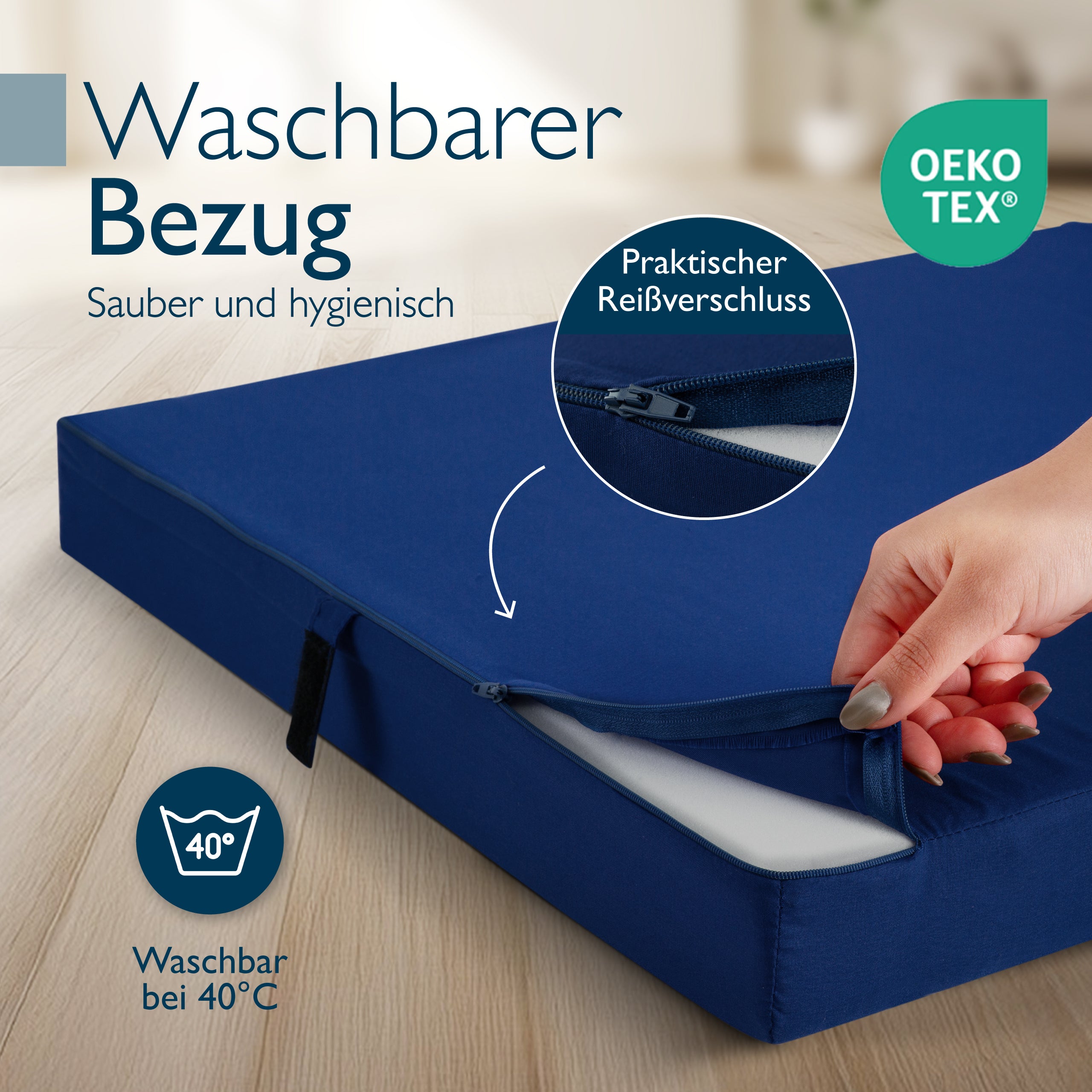 Beautissu Klappmatratze als Gästebett & Reisematratze div. Größen & Fa