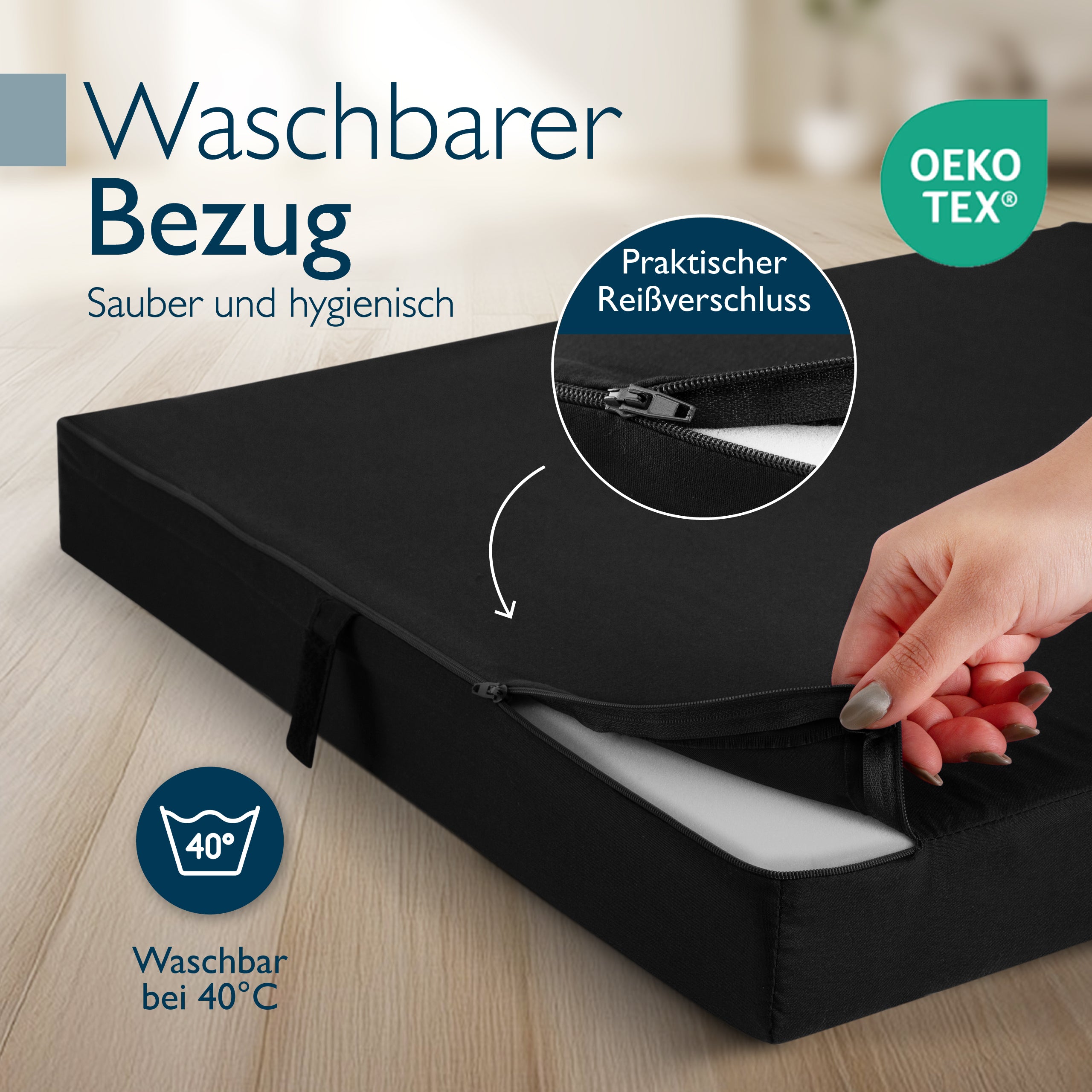 Beautissu Klappmatratze als Gästebett & Reisematratze div. Größen & Fa