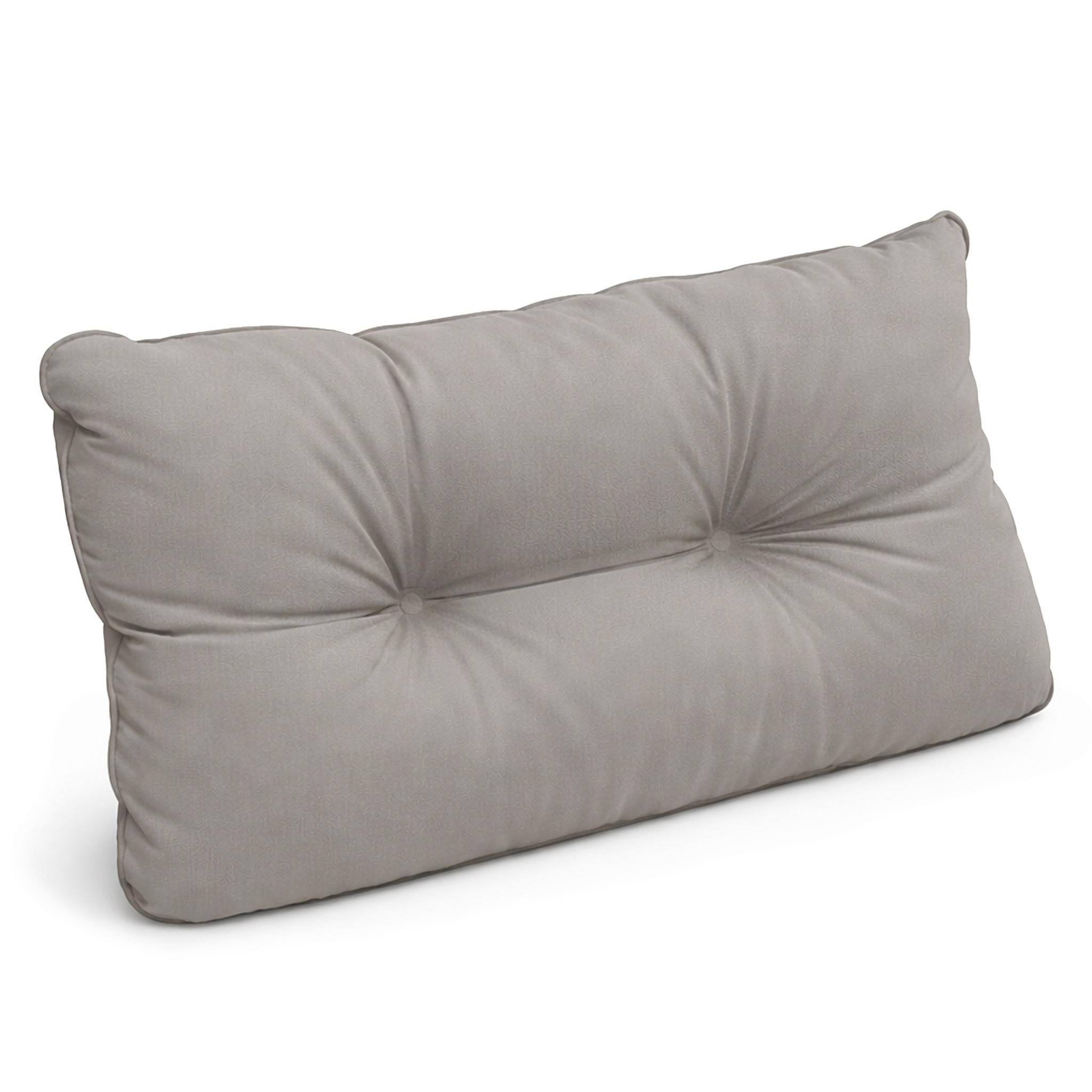 Hellgraue Outdoor Lounge Rückenkissen und Sitzkissen, 10-12 cm dick, wasserabweisend und pflegeleicht