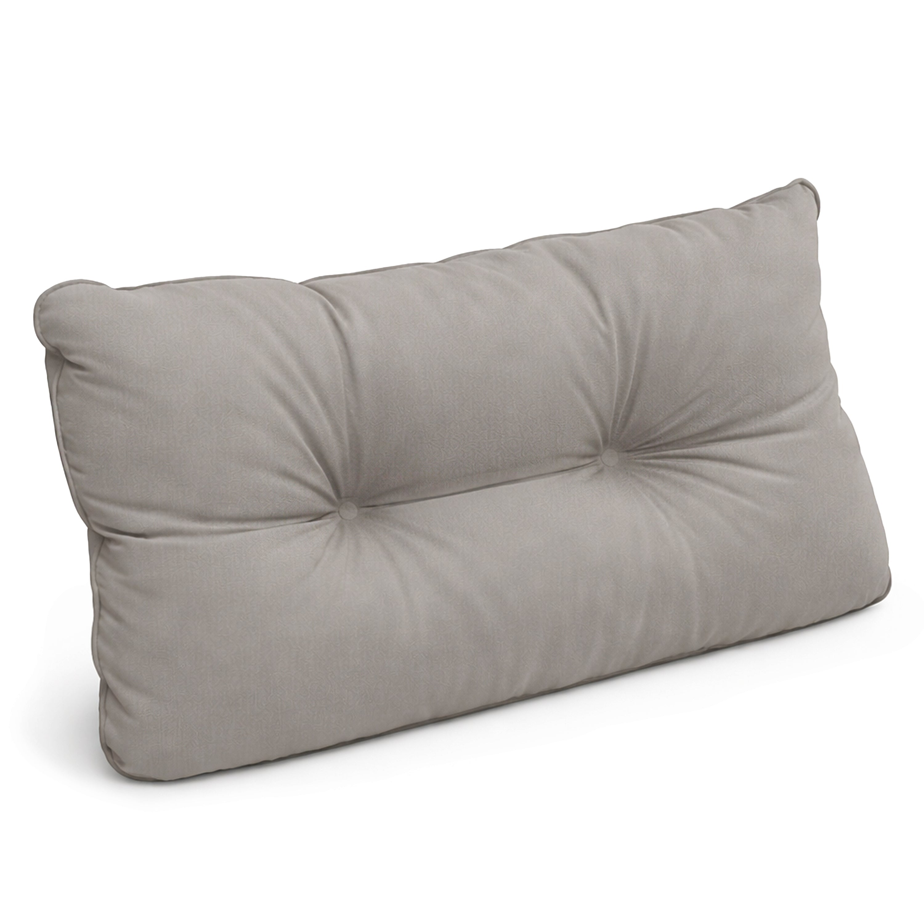 Hellgraue Outdoor Lounge Rückenkissen und Sitzkissen 10/12 cm dick, schmutz- und wasserabweisend für Gartenmöbel