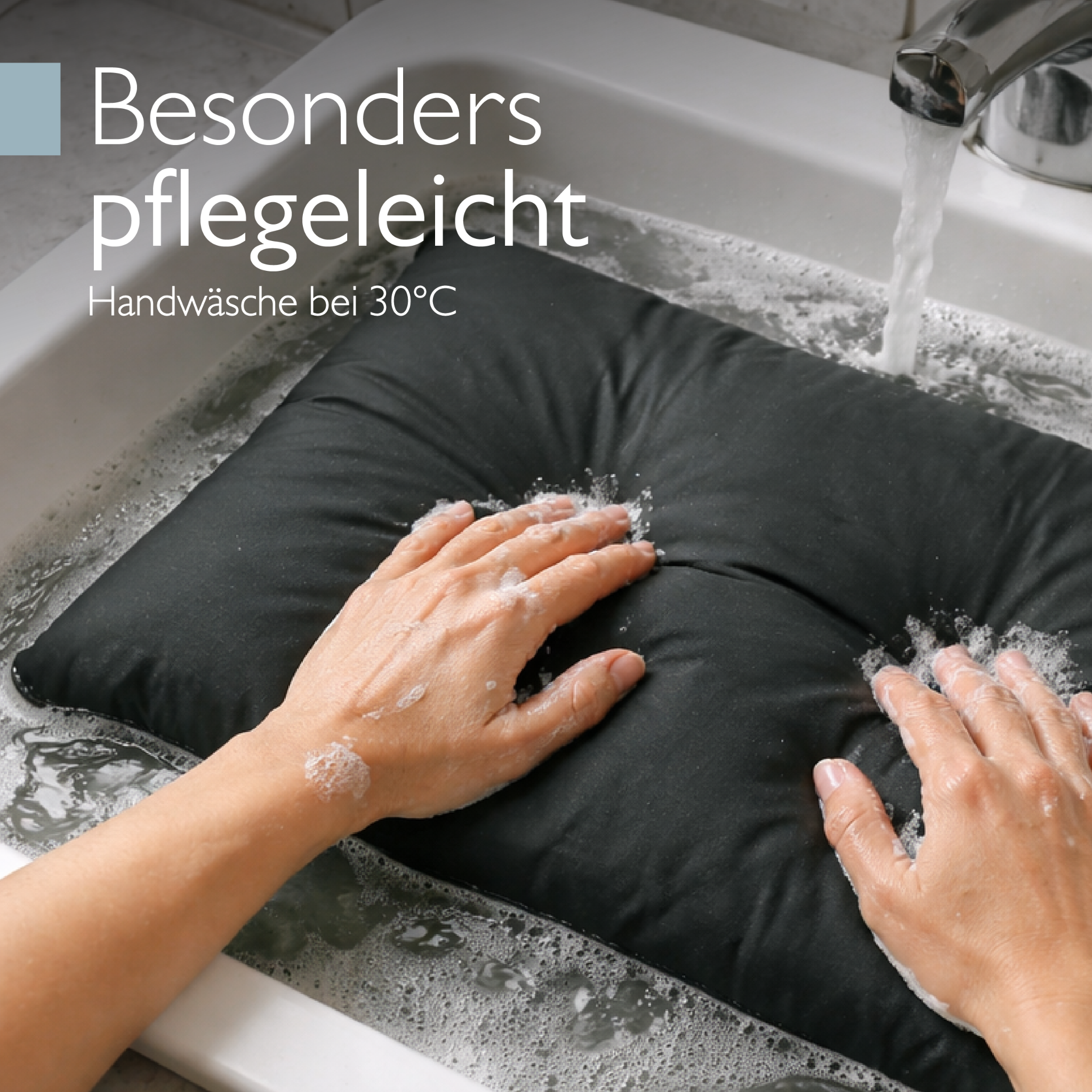 Anthrazitfarbenes Beautissu Loungekissen Outdoor, 10-12 cm dick, wasserabweisend und pflegeleicht für Gartenmöbel