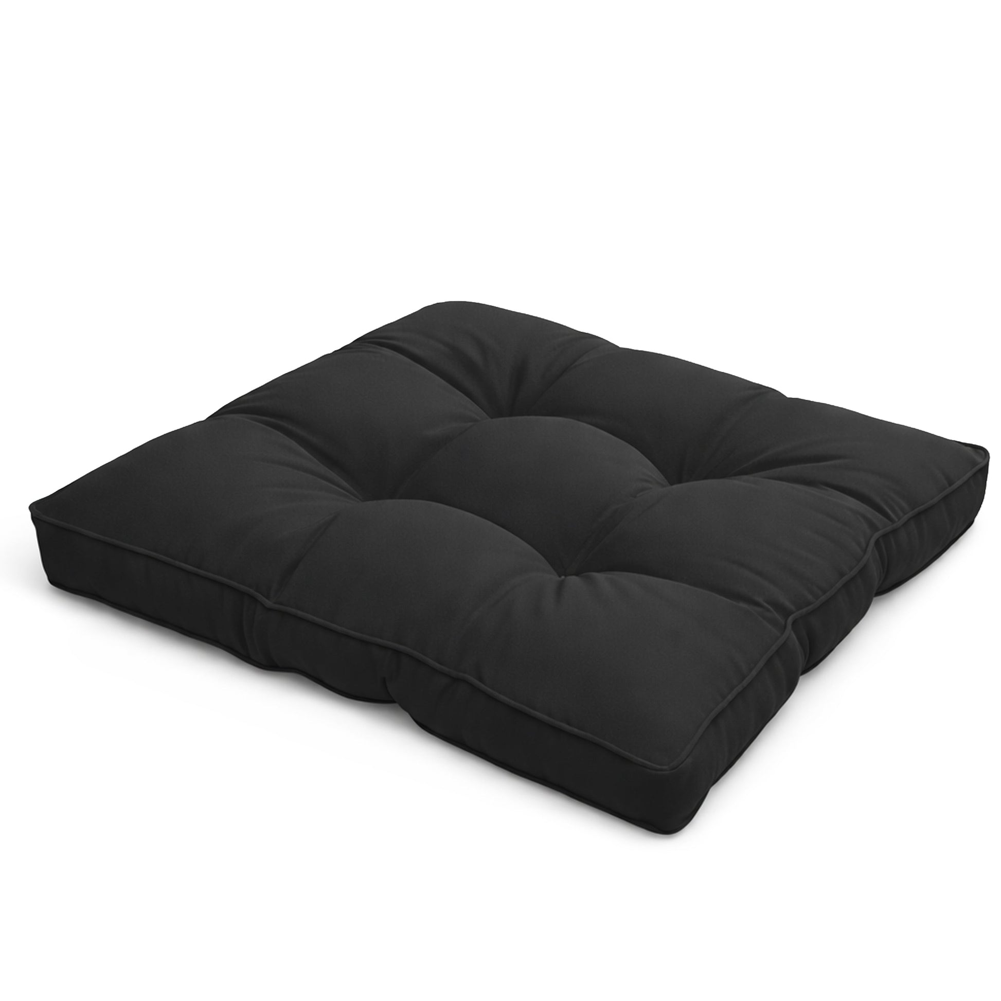 Beautissu Loungekissen Outdoor anthrazit wasserabweisend 10-12 cm dick