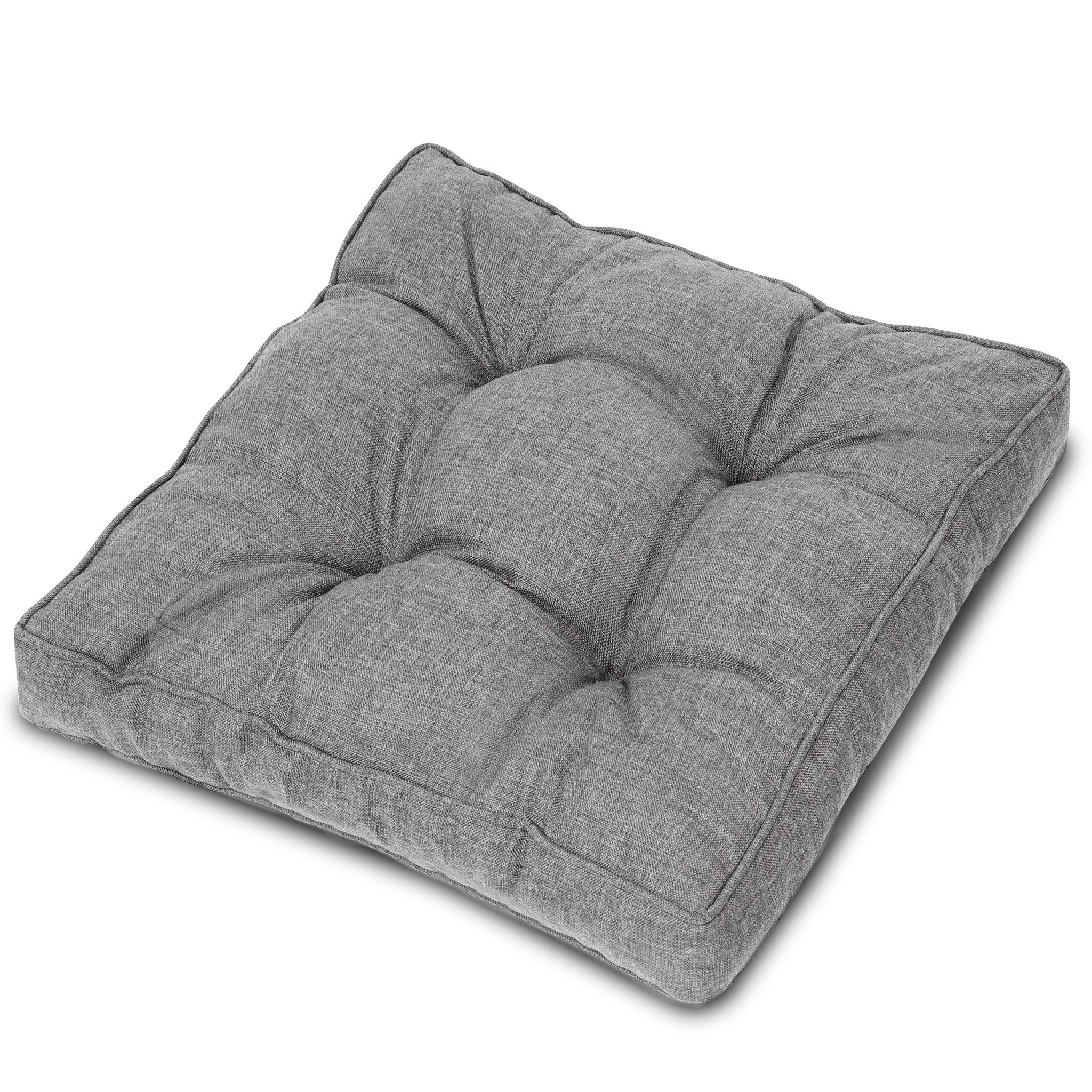 Beauflair Lounge Kissen Outdoor Lounge Rückenkissen und Sitzkissen hellgrau wasserabweisend robust bequem