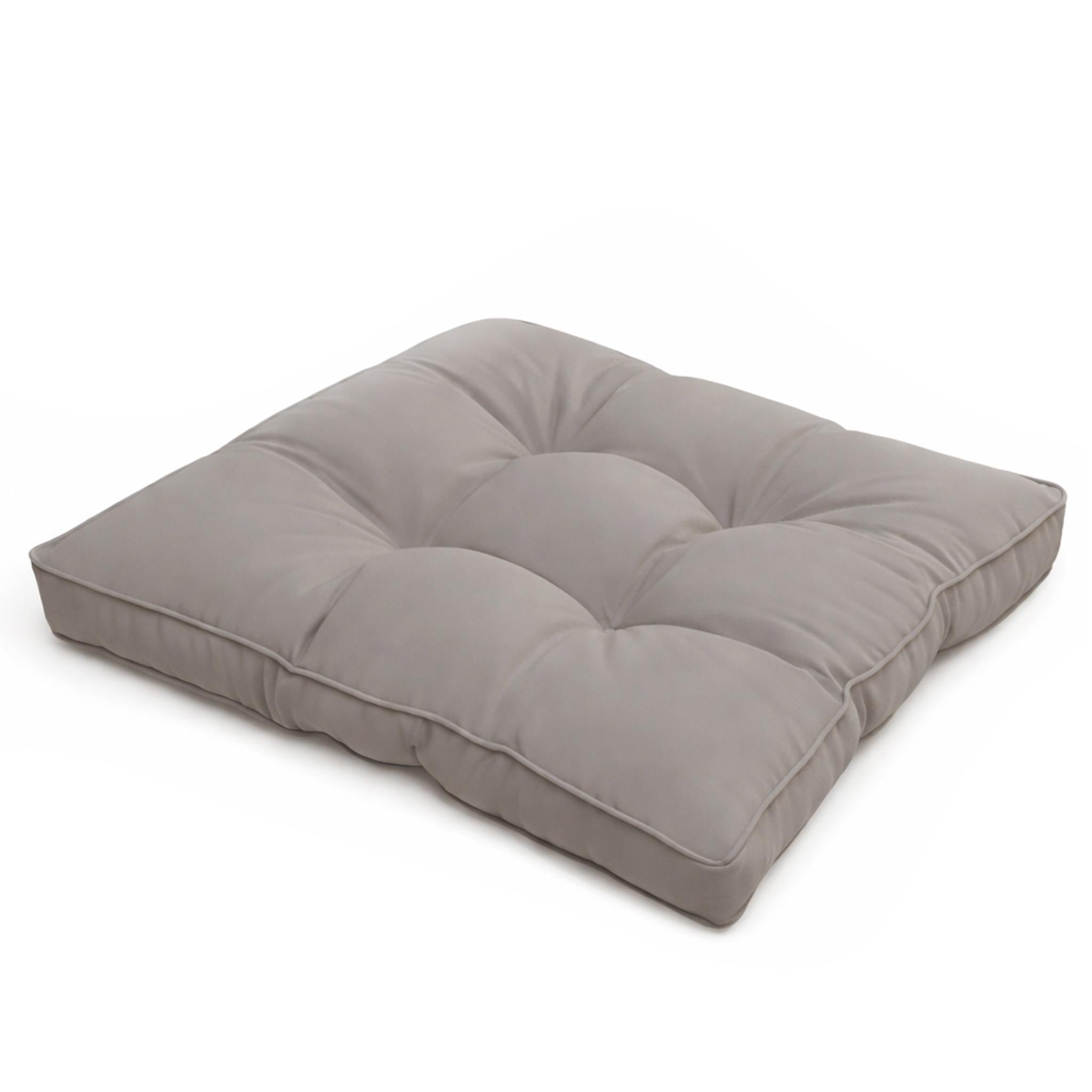 Hellgraue Outdoor Lounge Rückenkissen und Sitzkissen, 10-12 cm dick, wasserabweisend und pflegeleicht