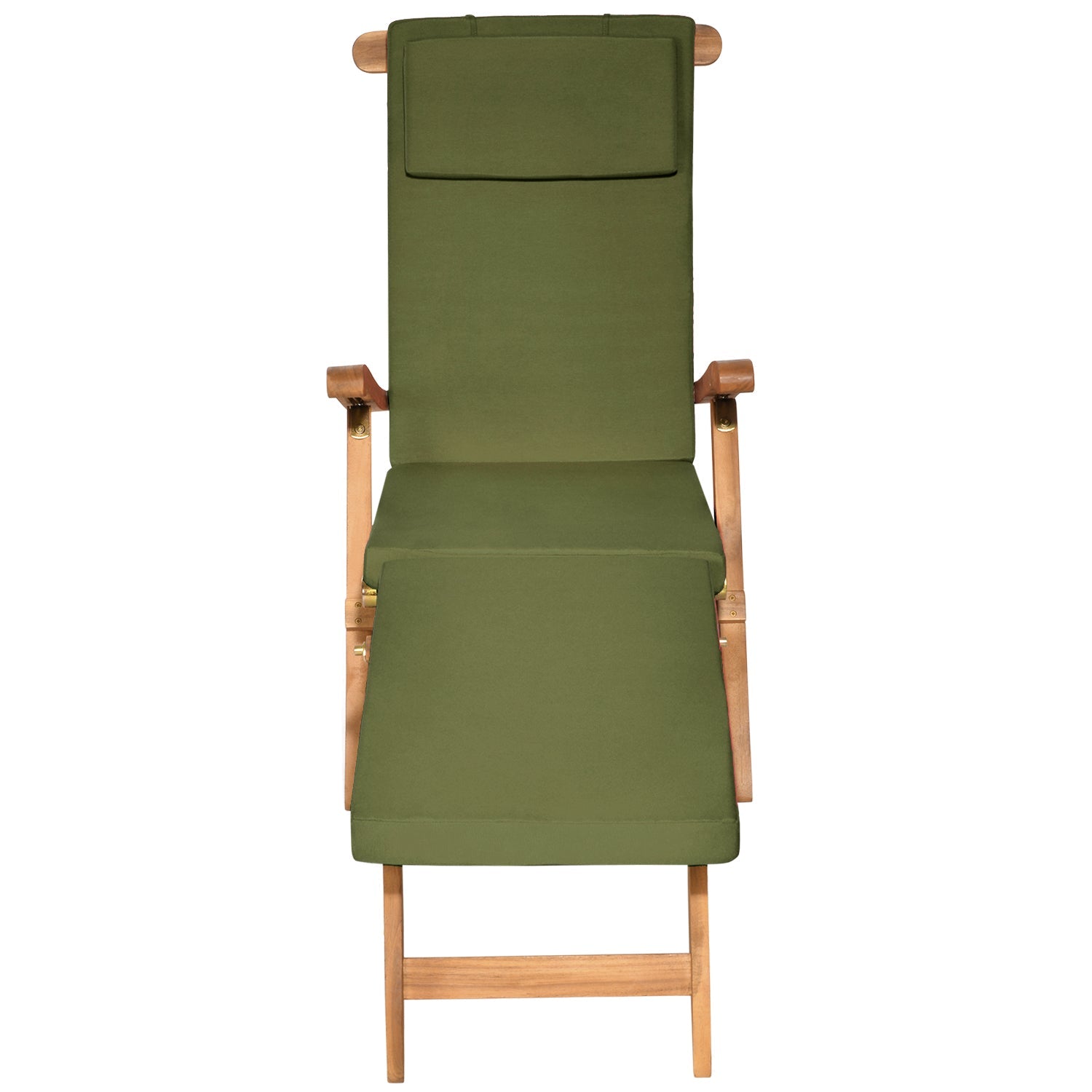 Beautissu Deckchair Auflage mit 5 cm Polsterung für Outdoor Liegestuhl, UV-beständig und abnehmbarer Polyester-Bezug