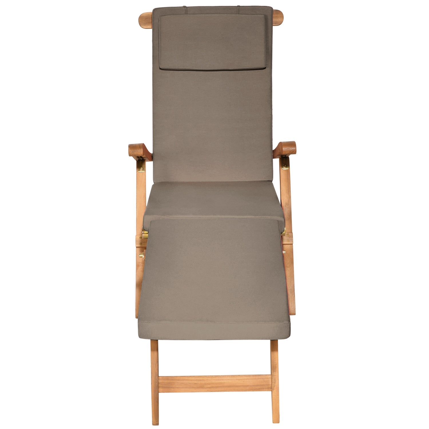 Beautissu Deckchair Auflage 5 cm Polsterung UV-beständig abnehmbarer Polyesterbezug stilvolle Gartenliegeauflage