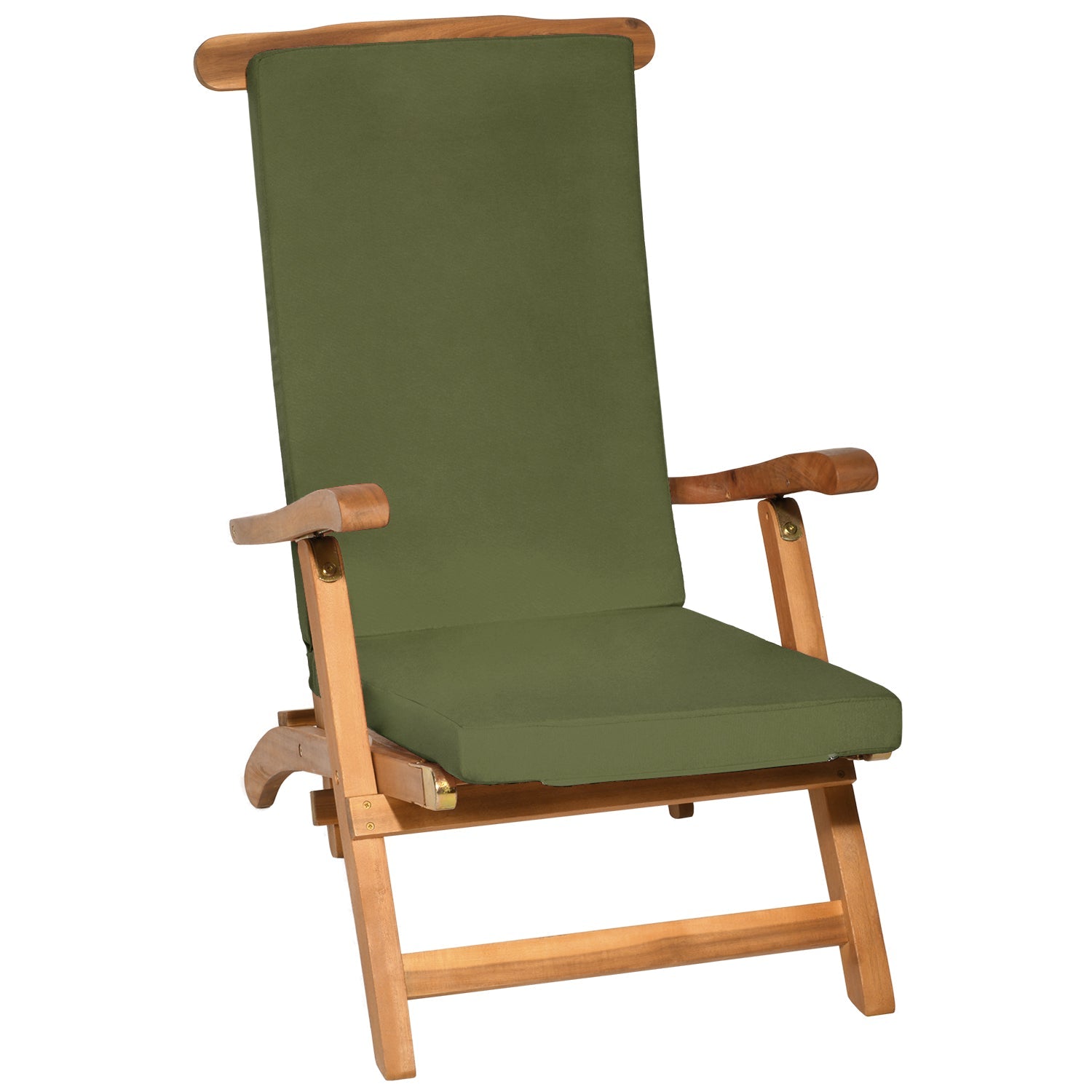 Beautissu Deckchair Auflage mit 5 cm Polsterung für Gartenliegen, UV-beständig, abnehmbarer Polyesterbezug, stilvolles Design, OEKO-TEX zertifiziert