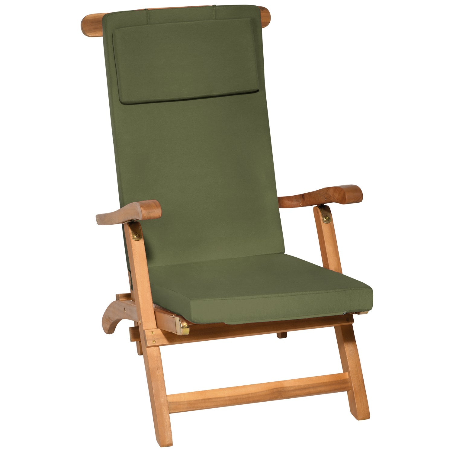 Beautissu Deckchair Auflage 175x45x5 cm mit 5 cm Polsterung für Gartenliege, UV-beständig und abnehmbarer Polyesterbezug