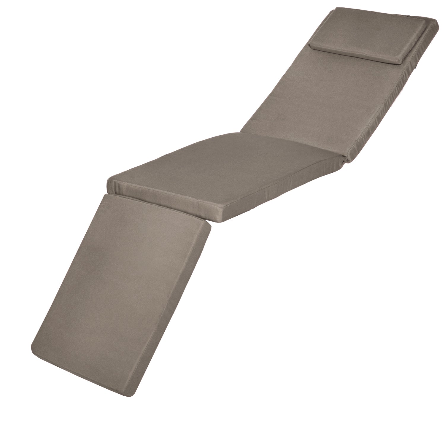 Bequeme Beautissu Deckchair Auflage mit 5 cm Polsterung für Gartenliege, UV-beständig und abnehmbarem Polyesterbezug