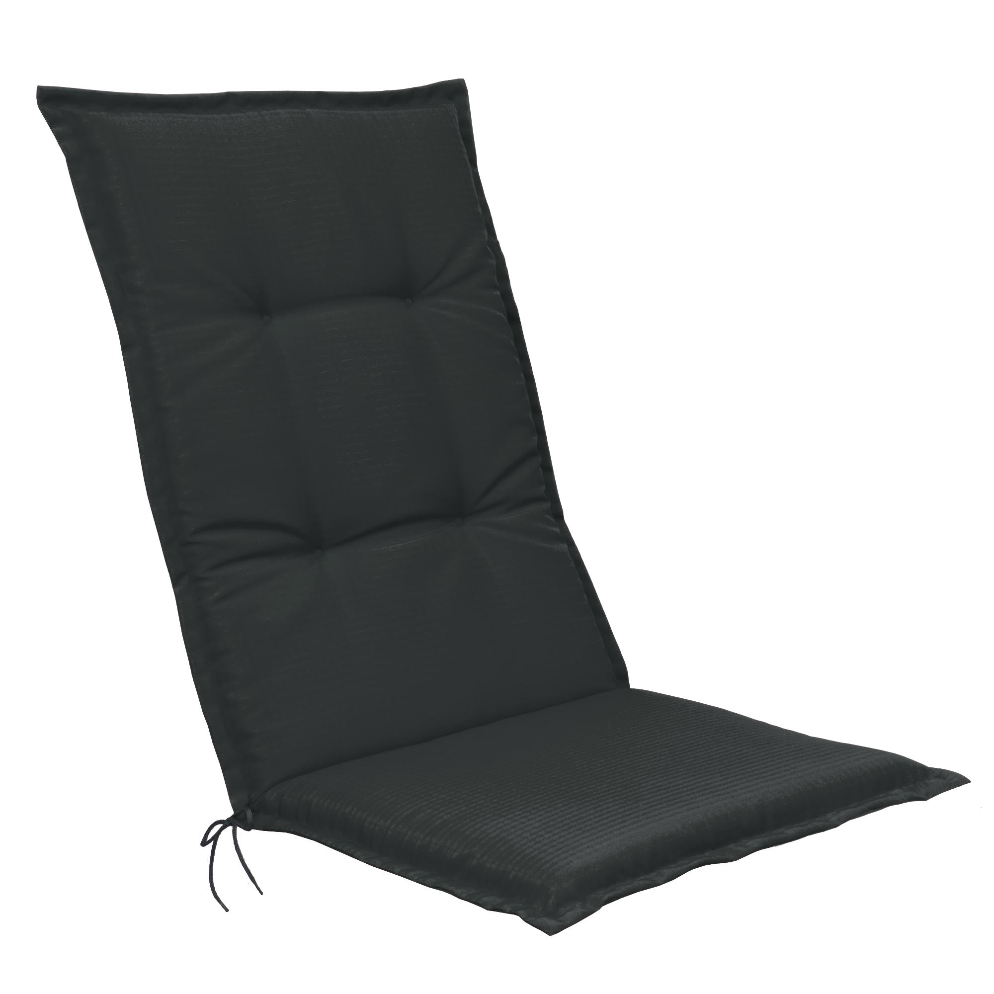 Beautissu Hochlehner Stuhlauflage 120x50x6 cm  – Gartenstuhl Sitzkisse