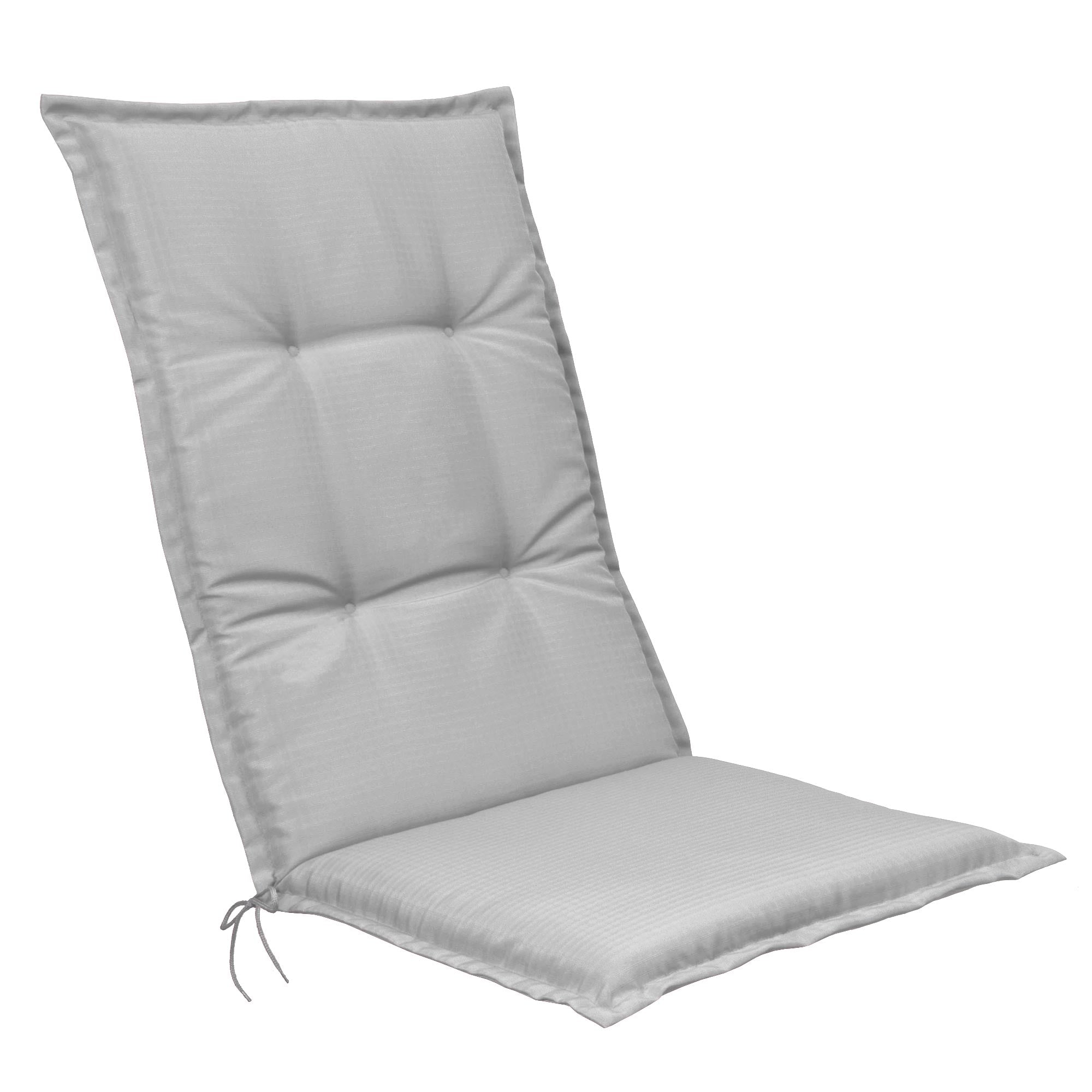 Beautissu Hochlehner Stuhlauflage 120x50x6 cm  – Gartenstuhl Sitzkisse