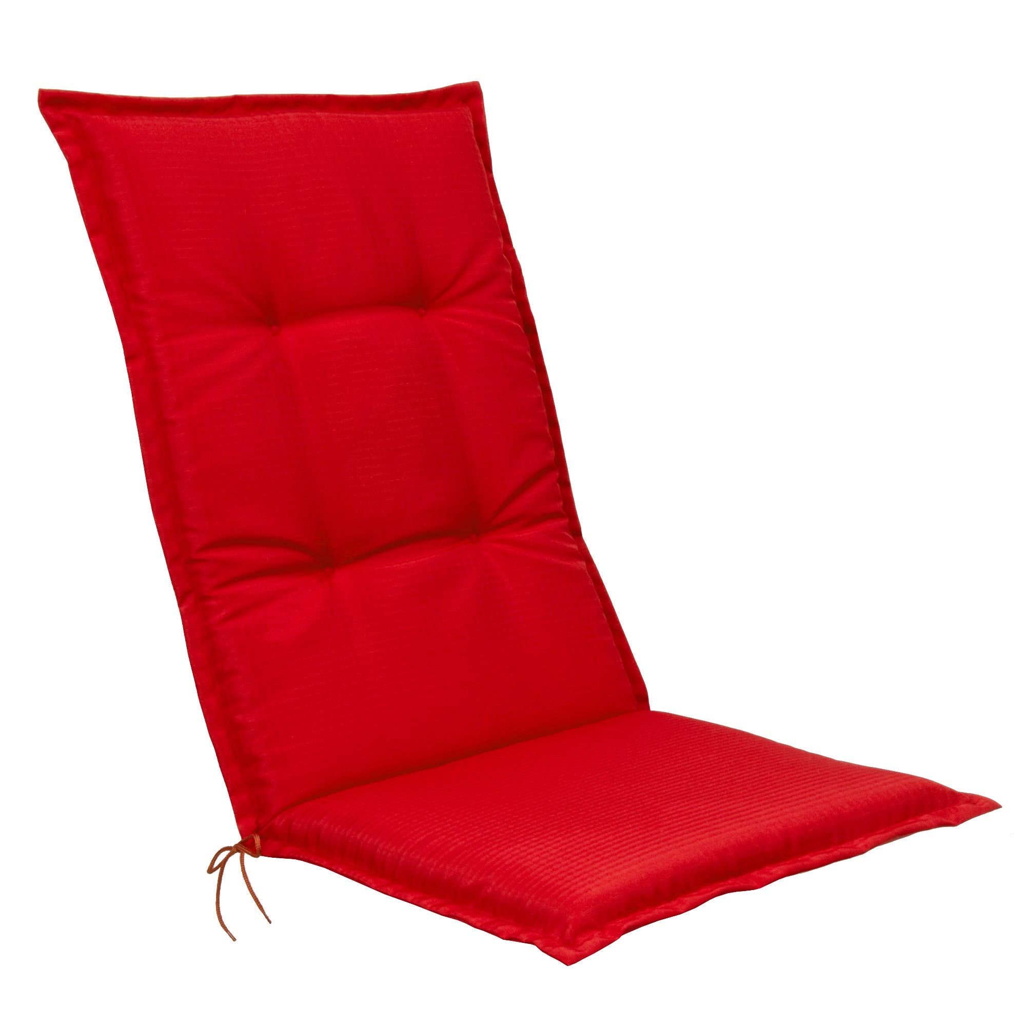 Beautissu Hochlehner Stuhlauflage 120x50x6 cm  – Gartenstuhl Sitzkisse