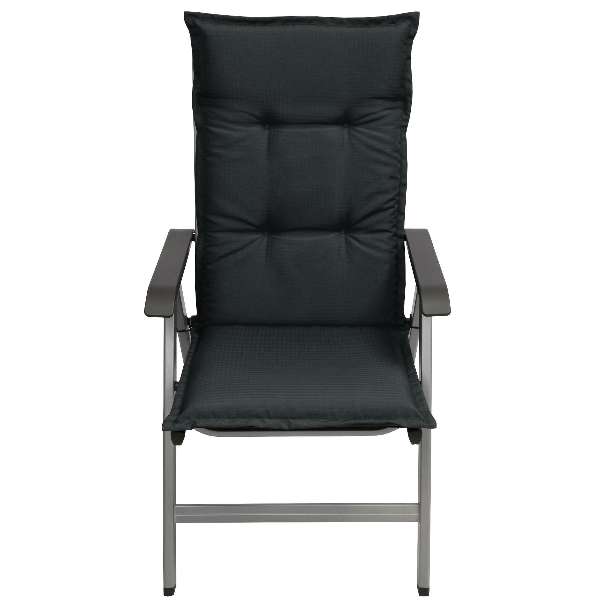 Beautissu Hochlehner Stuhlauflage 120x50x6 cm  – Gartenstuhl Sitzkisse