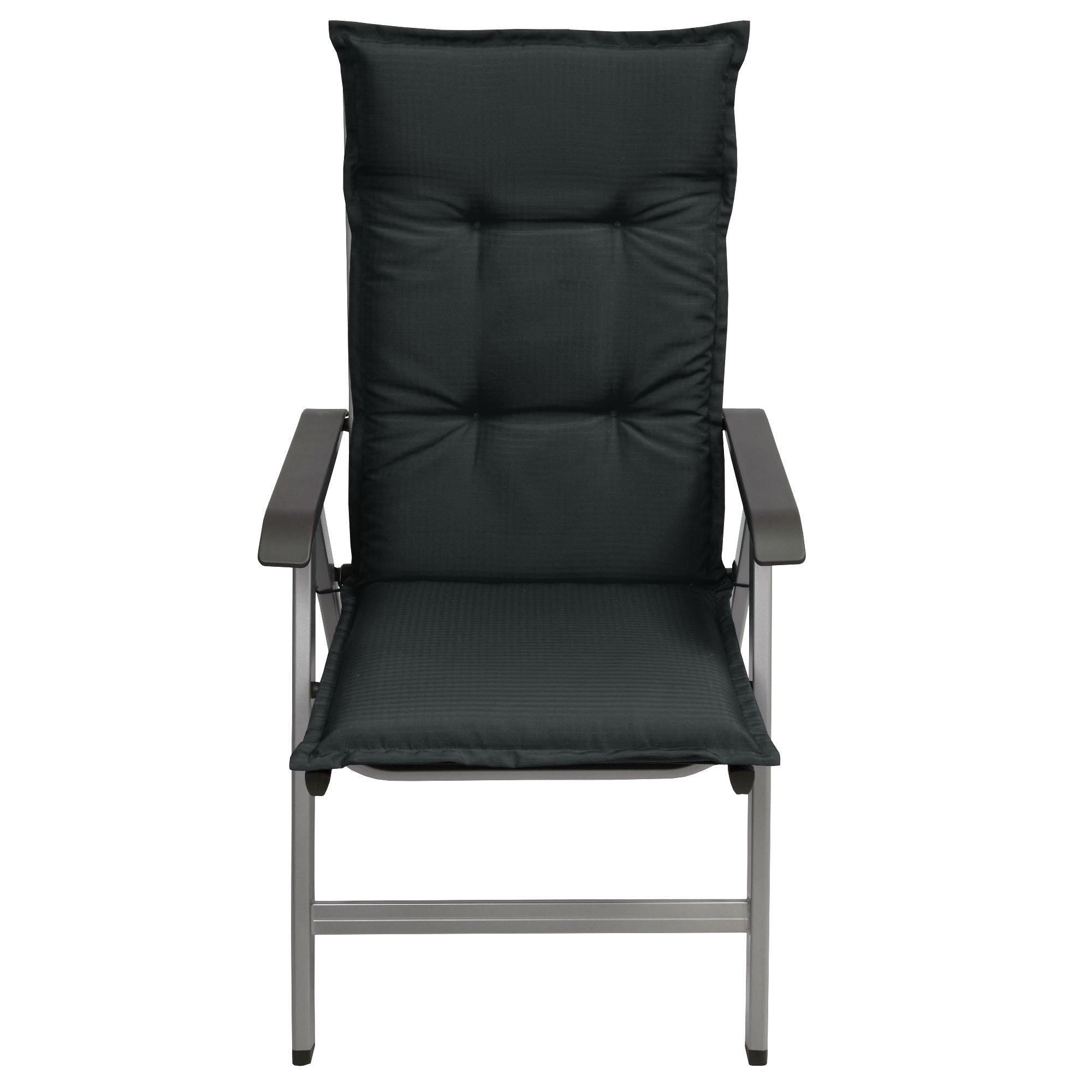 Beautissu Hochlehner Stuhlauflage 120x50x6 cm  – Gartenstuhl Sitzkisse