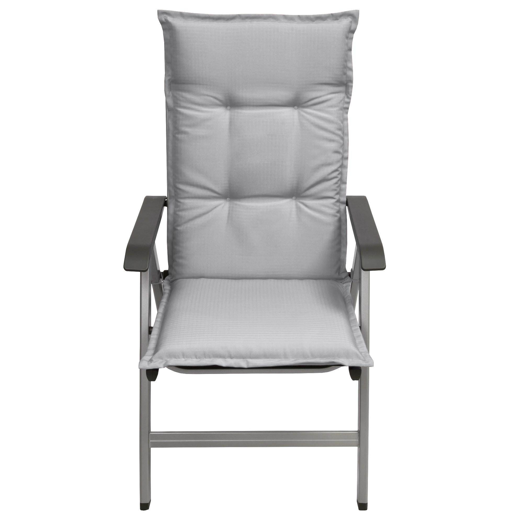 Beautissu Hochlehner Stuhlauflage 120x50x6 cm  – Gartenstuhl Sitzkisse