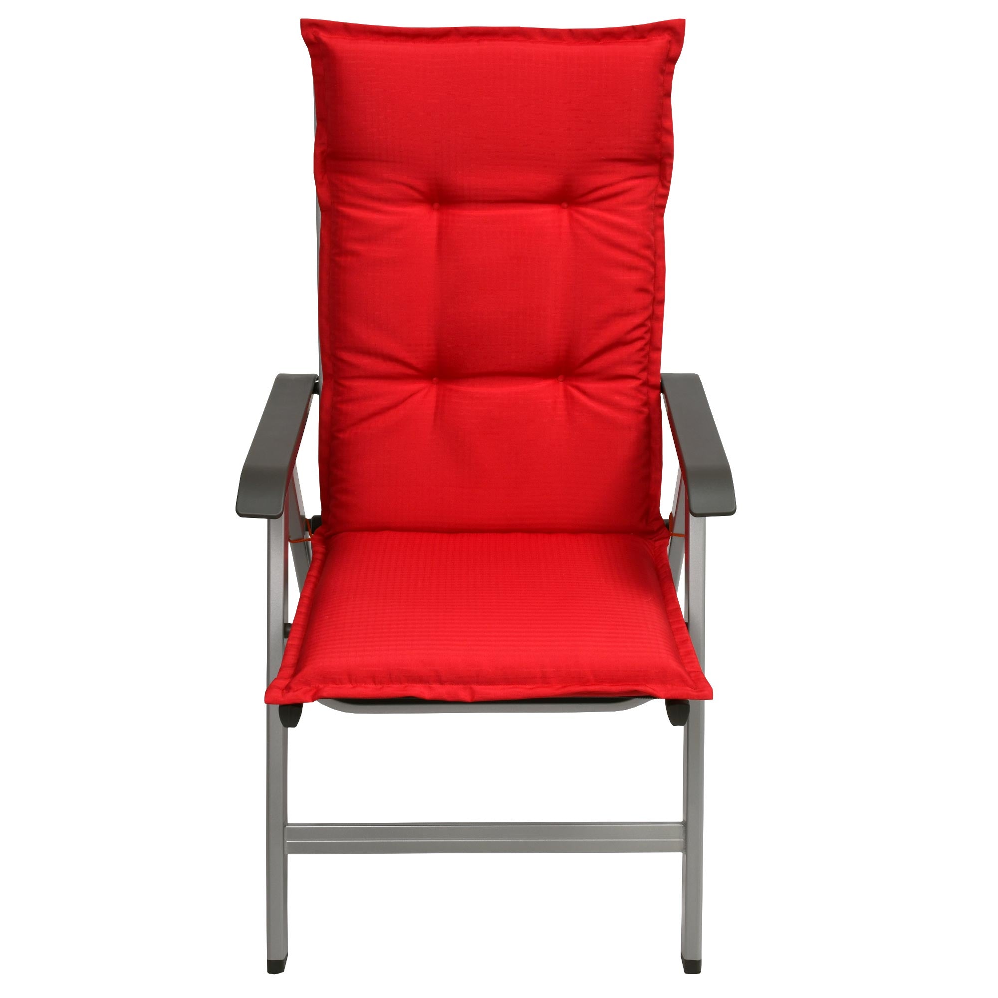 Beautissu Hochlehner Stuhlauflage 120x50x6 cm  – Gartenstuhl Sitzkisse