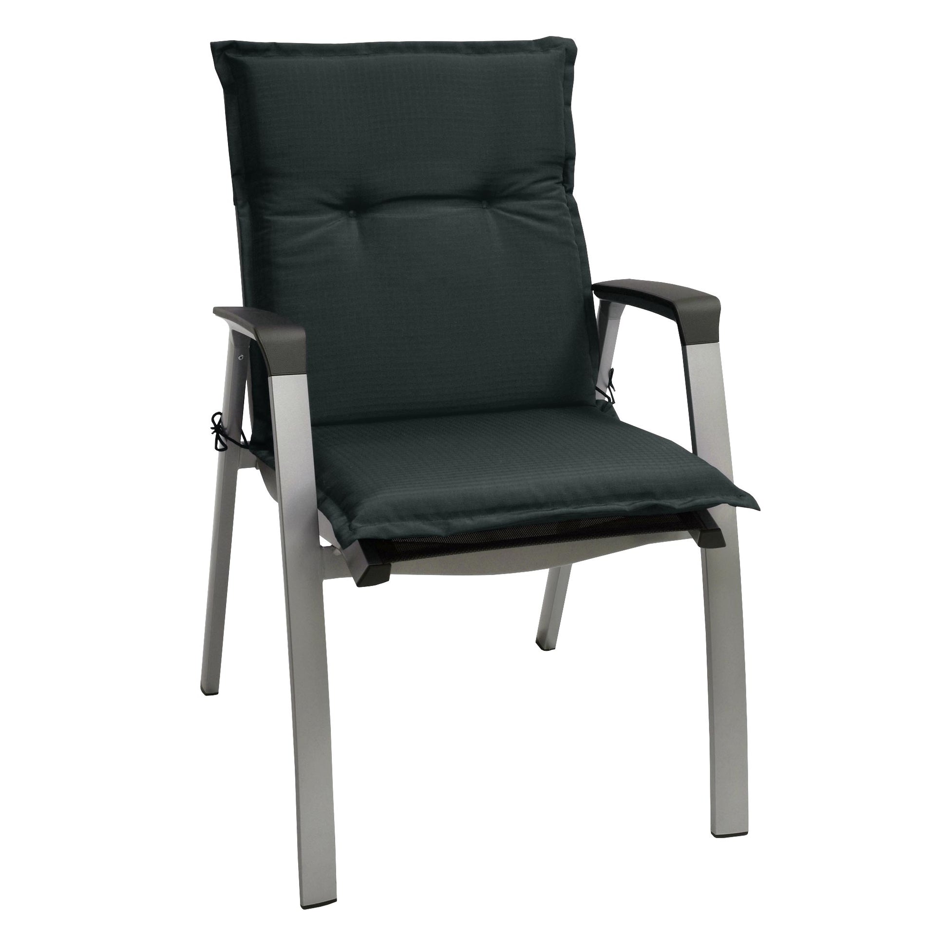 Beautissu Niederlehner Stuhlauflage 100x50x6 cm  – Gartenstuhl Sitzkis