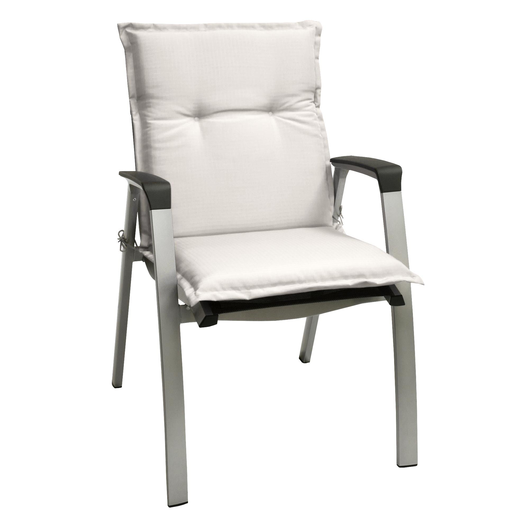 Beautissu Niederlehner Stuhlauflage 100x50x6 cm  – Gartenstuhl Sitzkis