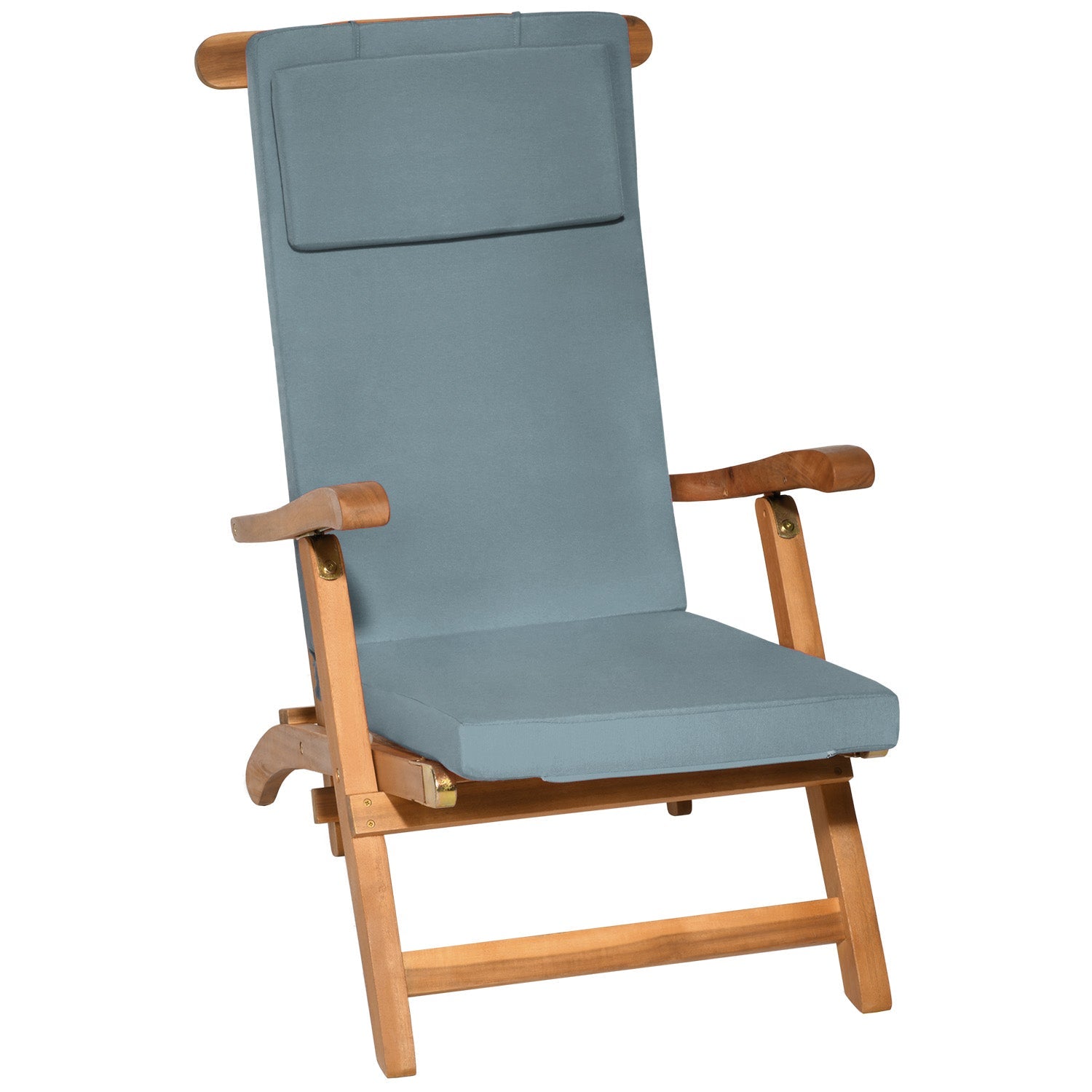 Beautissu Deckchair Auflage 5 cm Polsterung UV-beständig 100% Polyester abnehmbar
