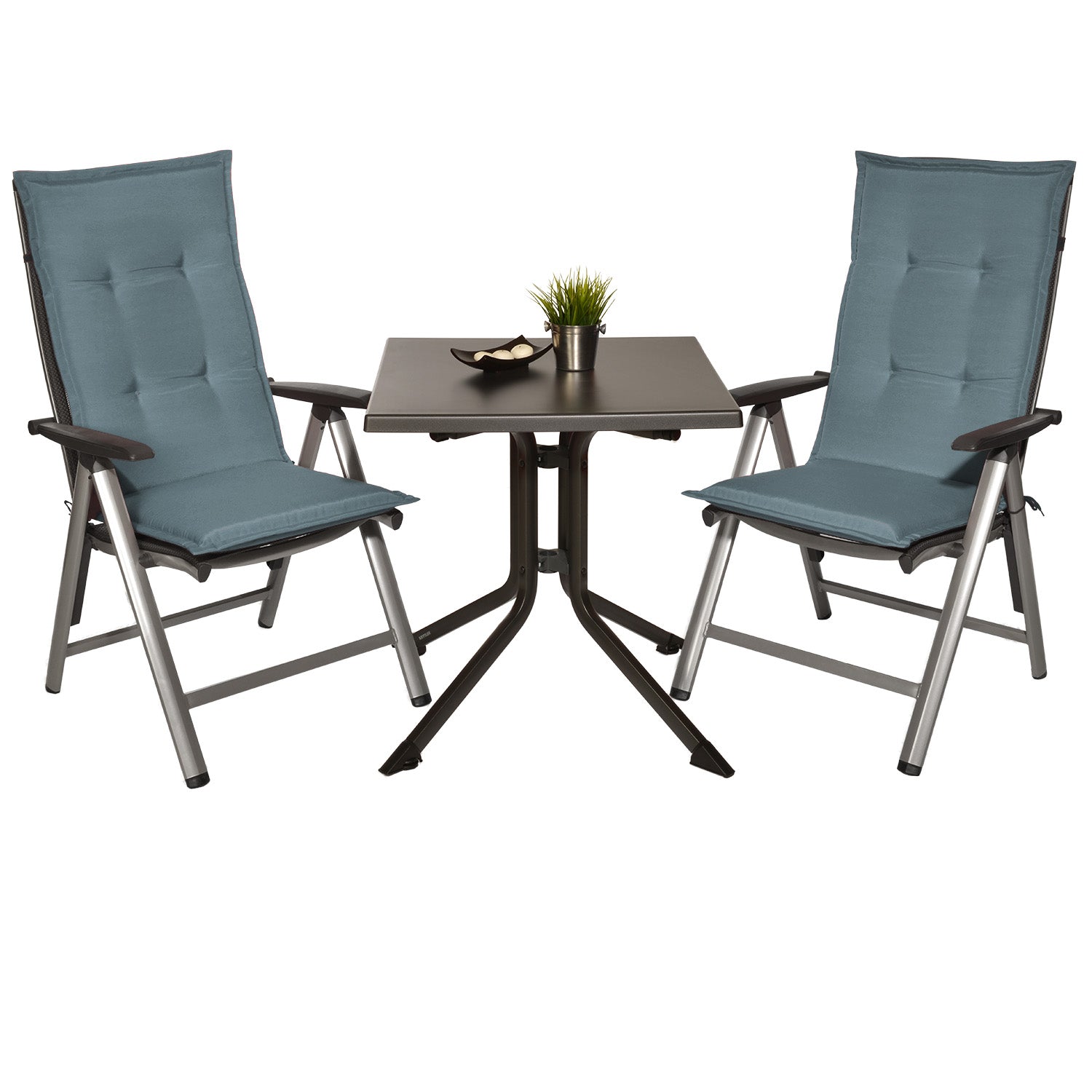 Beautissu Hochlehner Auflage mit 6 cm Polsterung, UV-beständig und OEKO-TEX zertifiziert