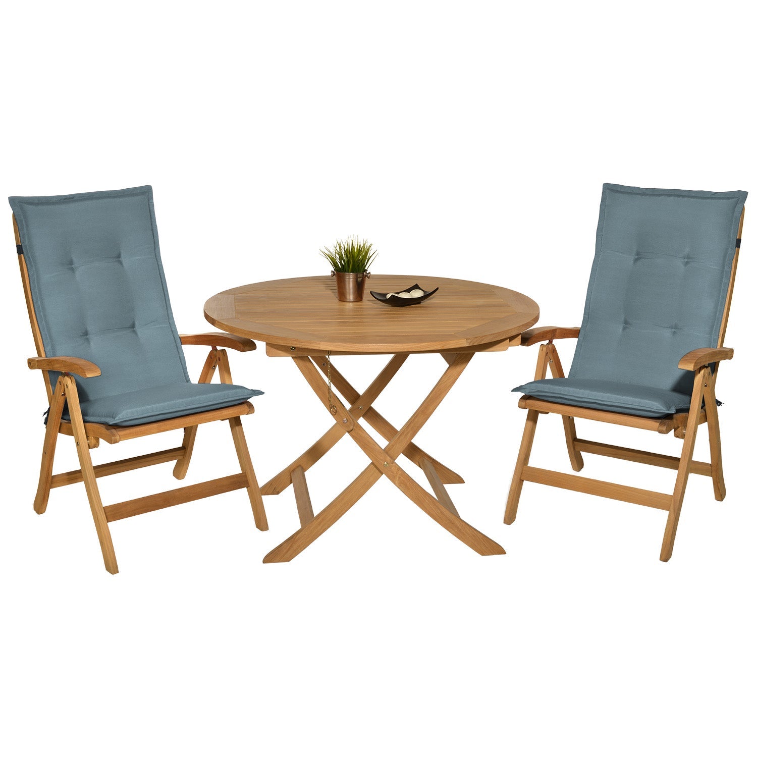 Beautissu Hochlehner Auflage 120x50x6 cm mit weicher Polsterung und UV-beständigem Polyesterbezug