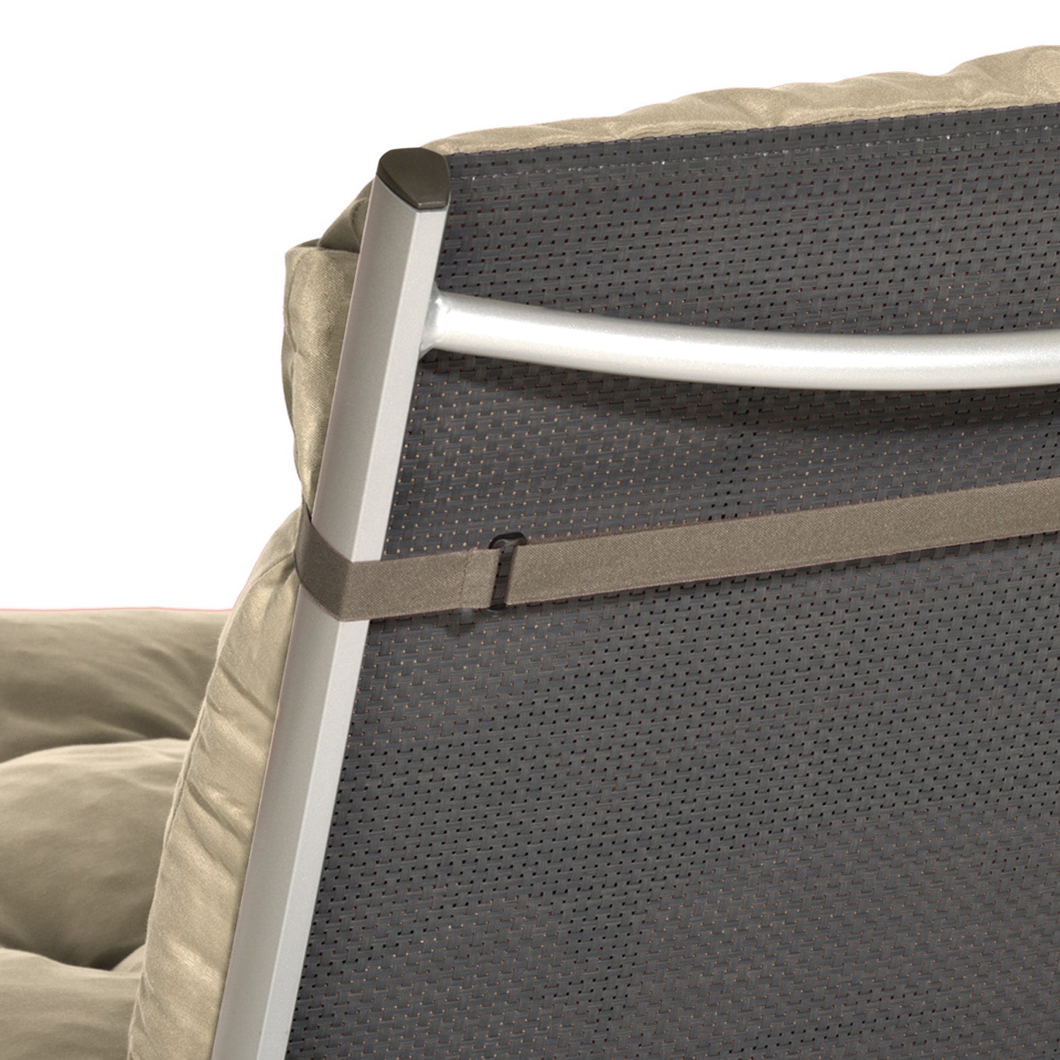 Beautissu Niederlehner Stuhlauflage 100x50x8 cm  – Gartenstuhl Sitzkis