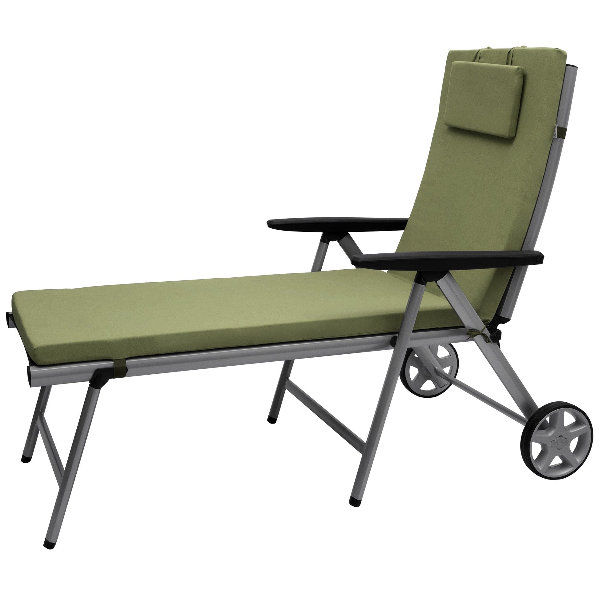 Beautissu Gartenliegenauflage Loft RL 200x60x5 cm mit UV-beständigem Polyesterbezug und Polyurethan-Schaumkern für Outdoorliegen