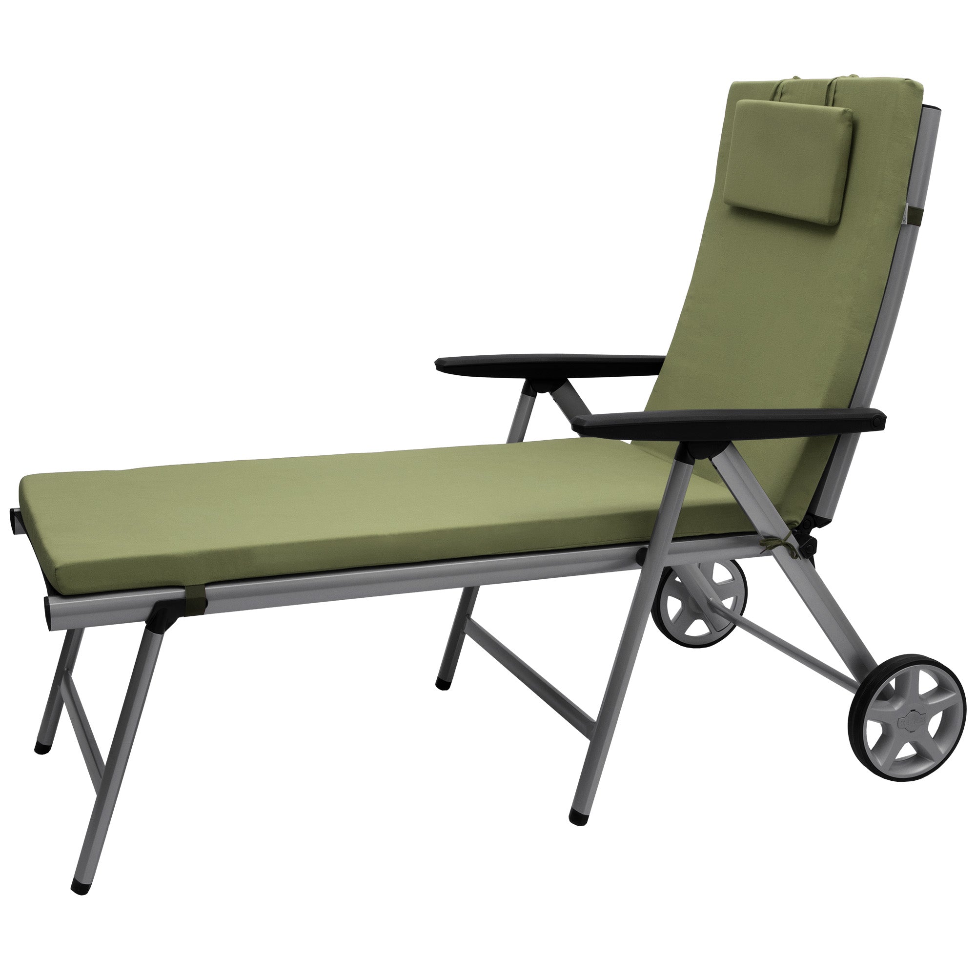 Beautissu Gartenliegenauflage Loft RL 200x60x5 cm mit UV-beständigem Polyesterbezug und Polyurethan-Schaumkern für Outdoorliegen