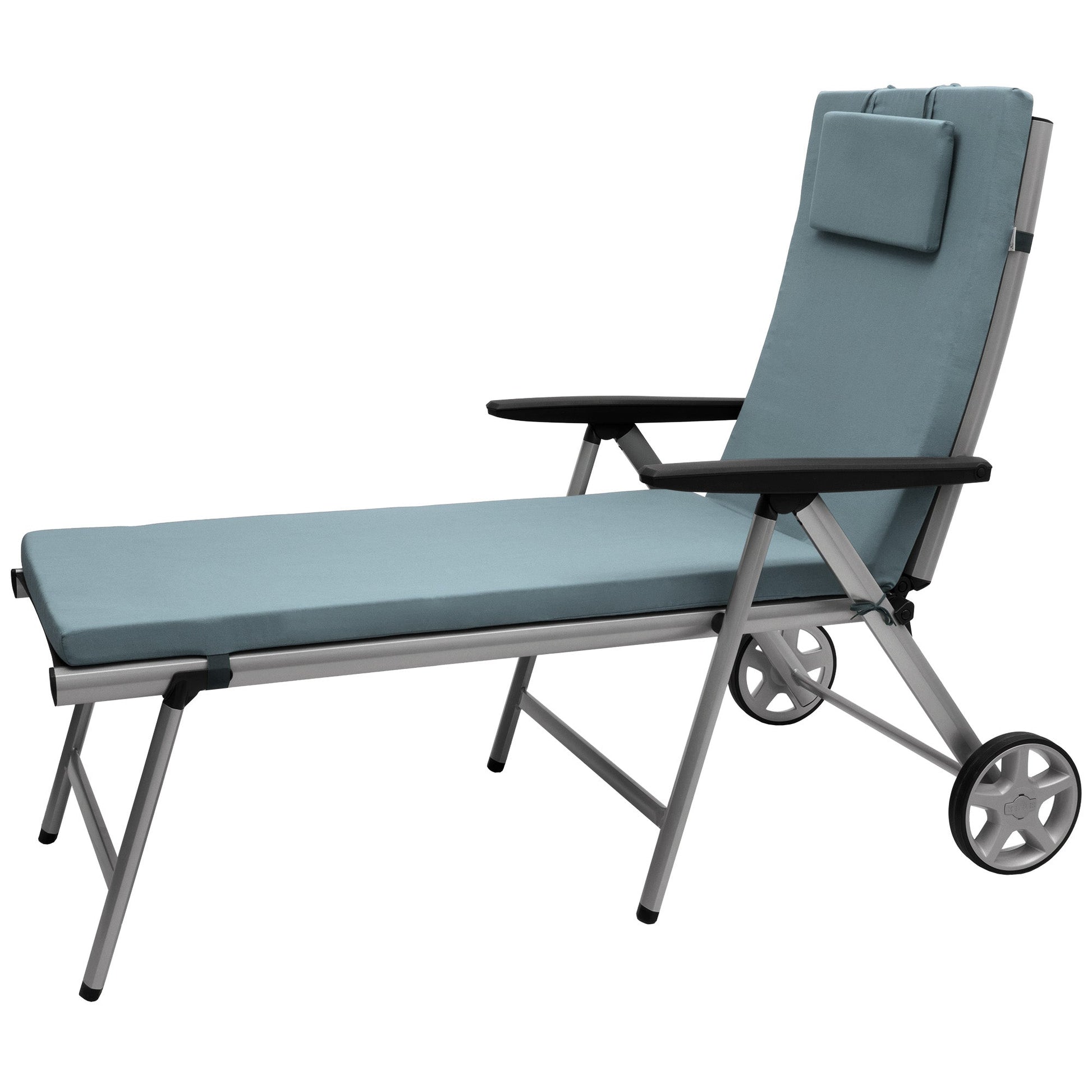 Beautissu Gartenliegenauflage Loft RL outdoor Polster 200x60x5 cm UV-beständig waschbar