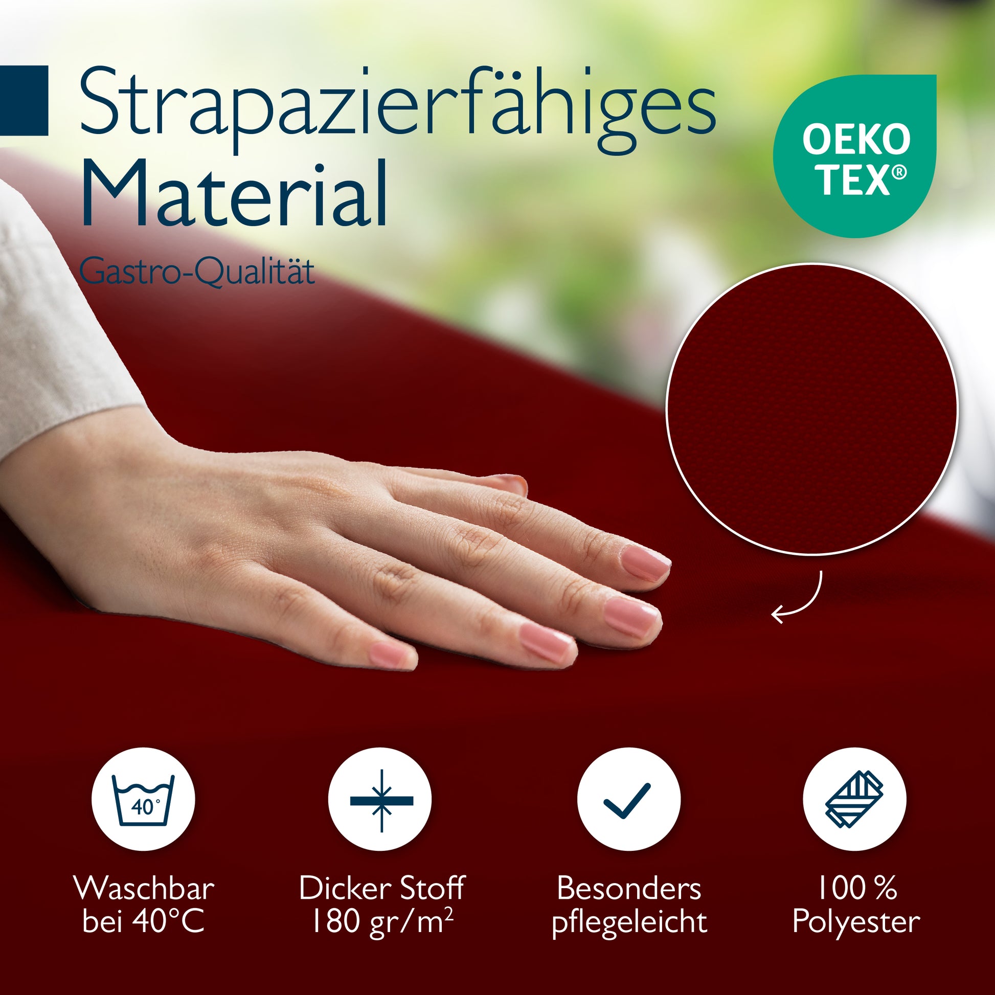 Beautissu 3tlg. Premium Hussen für Bierzeltgarnitur 200x50/70 cm – Bie