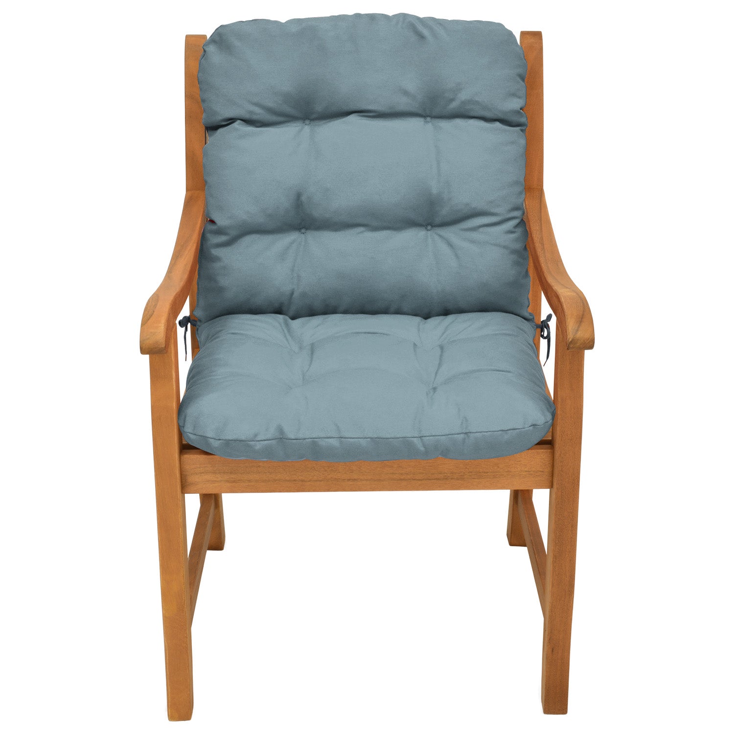 Beautissu Niederlehner Auflage mit 8 cm Polsterung für Gartenstühle, UV-beständig und OEKO-TEX zertifiziert