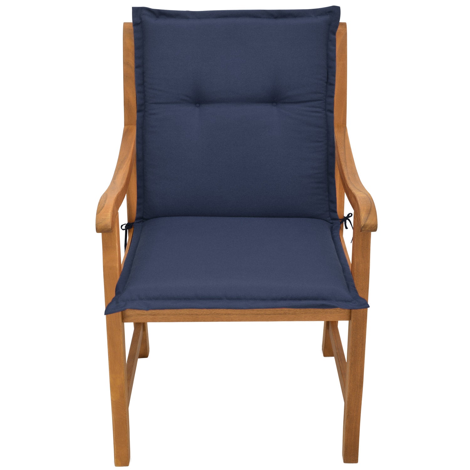 Beautissu Niederlehner Stuhlauflage 100x50x6 cm  – Gartenstuhl Sitzkis