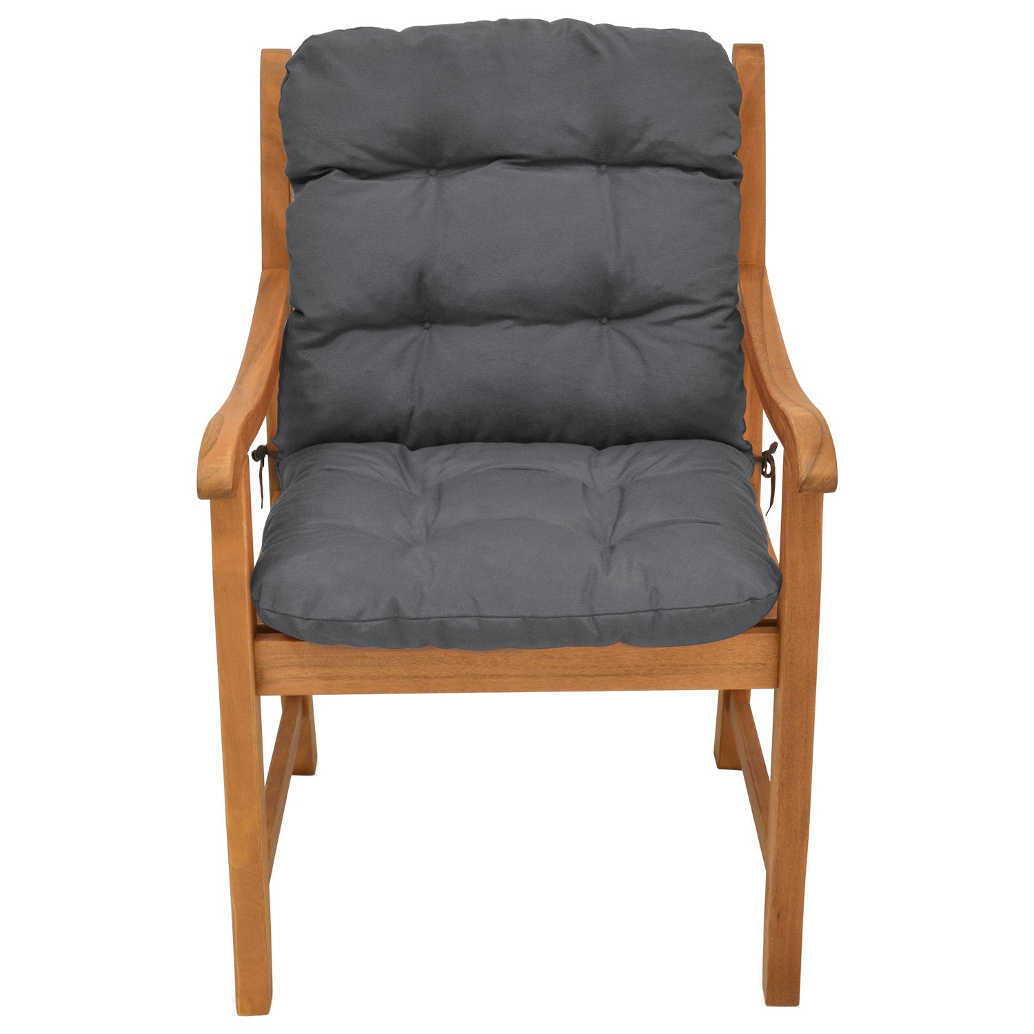 Beautissu Niederlehner Stuhlauflage 100x50x8 cm  – Gartenstuhl Sitzkis