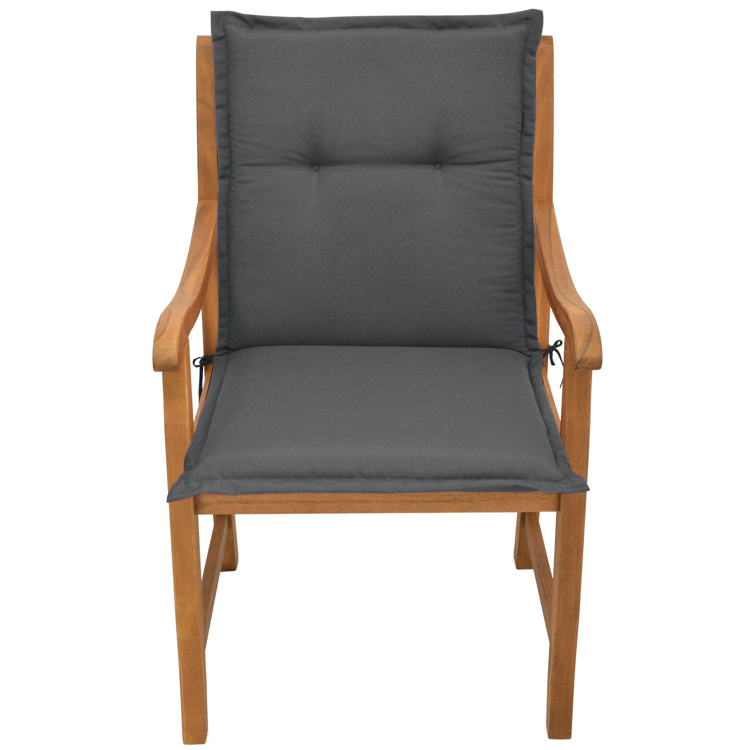 Beautissu Niederlehner Stuhlauflage 100x50x6 cm  – Gartenstuhl Sitzkis