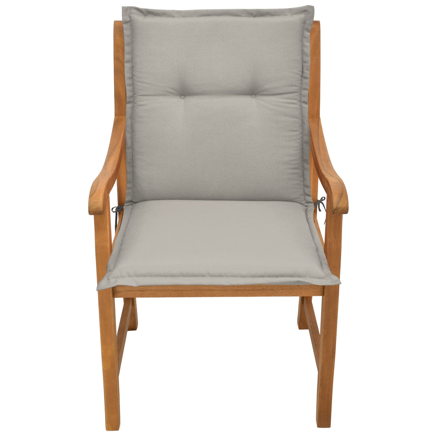 Beautissu Niederlehner Stuhlauflage 100x50x6 cm  – Gartenstuhl Sitzkis