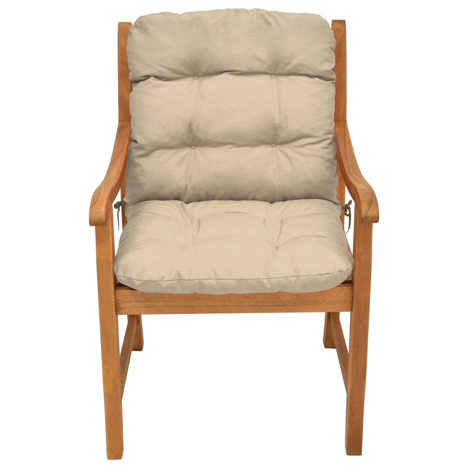 Beautissu Niederlehner Stuhlauflage 100x50x8 cm  – Gartenstuhl Sitzkis