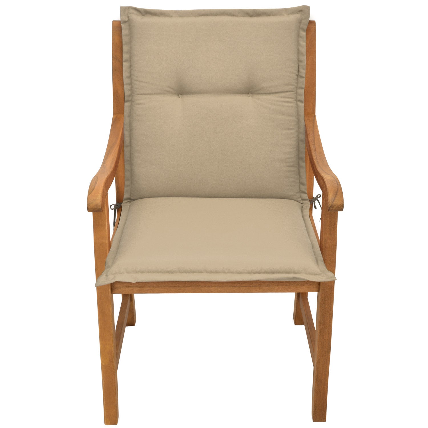 Beautissu Niederlehner Stuhlauflage 100x50x6 cm  – Gartenstuhl Sitzkis