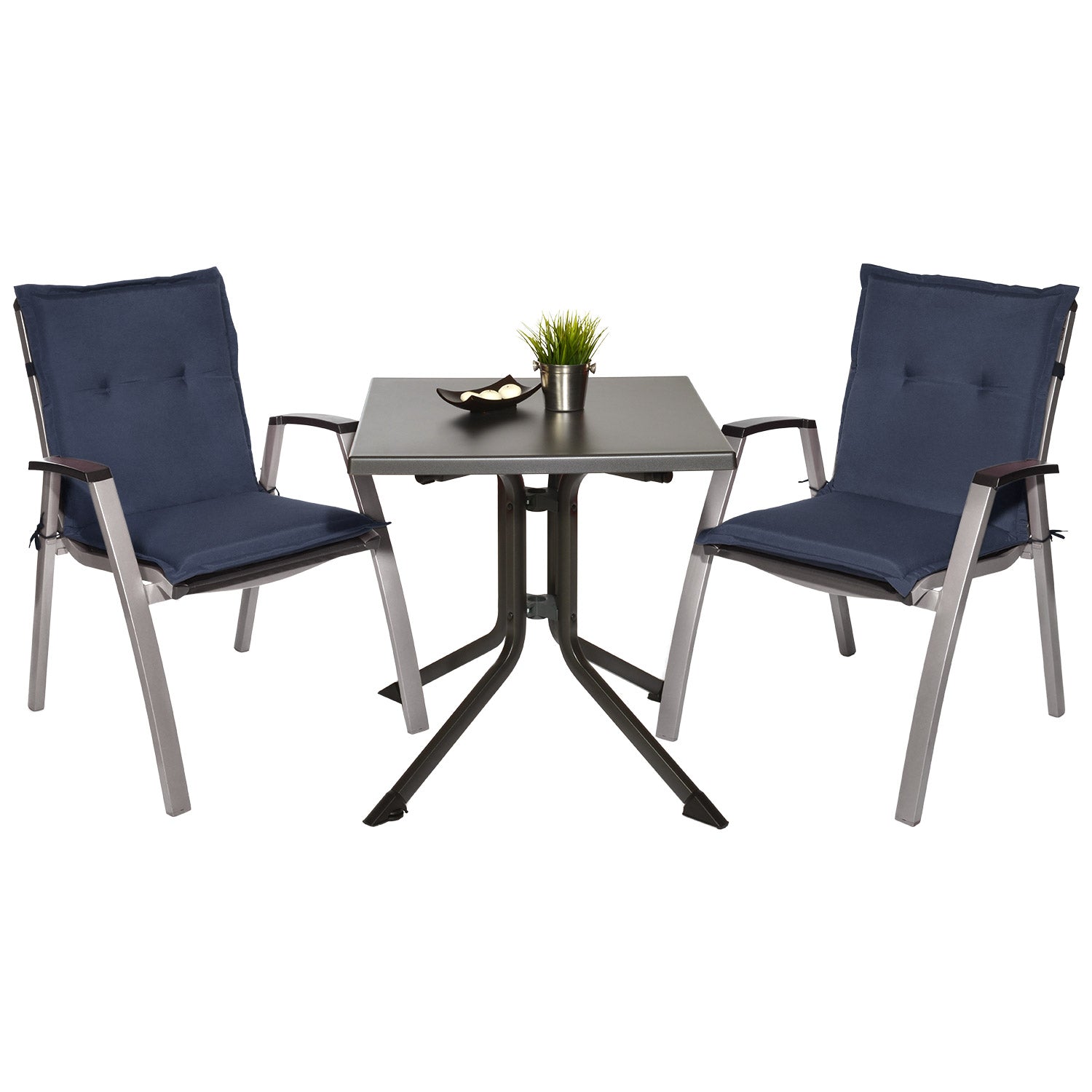 Beautissu Niederlehner Stuhlauflage 100x50x6 cm  – Gartenstuhl Sitzkis