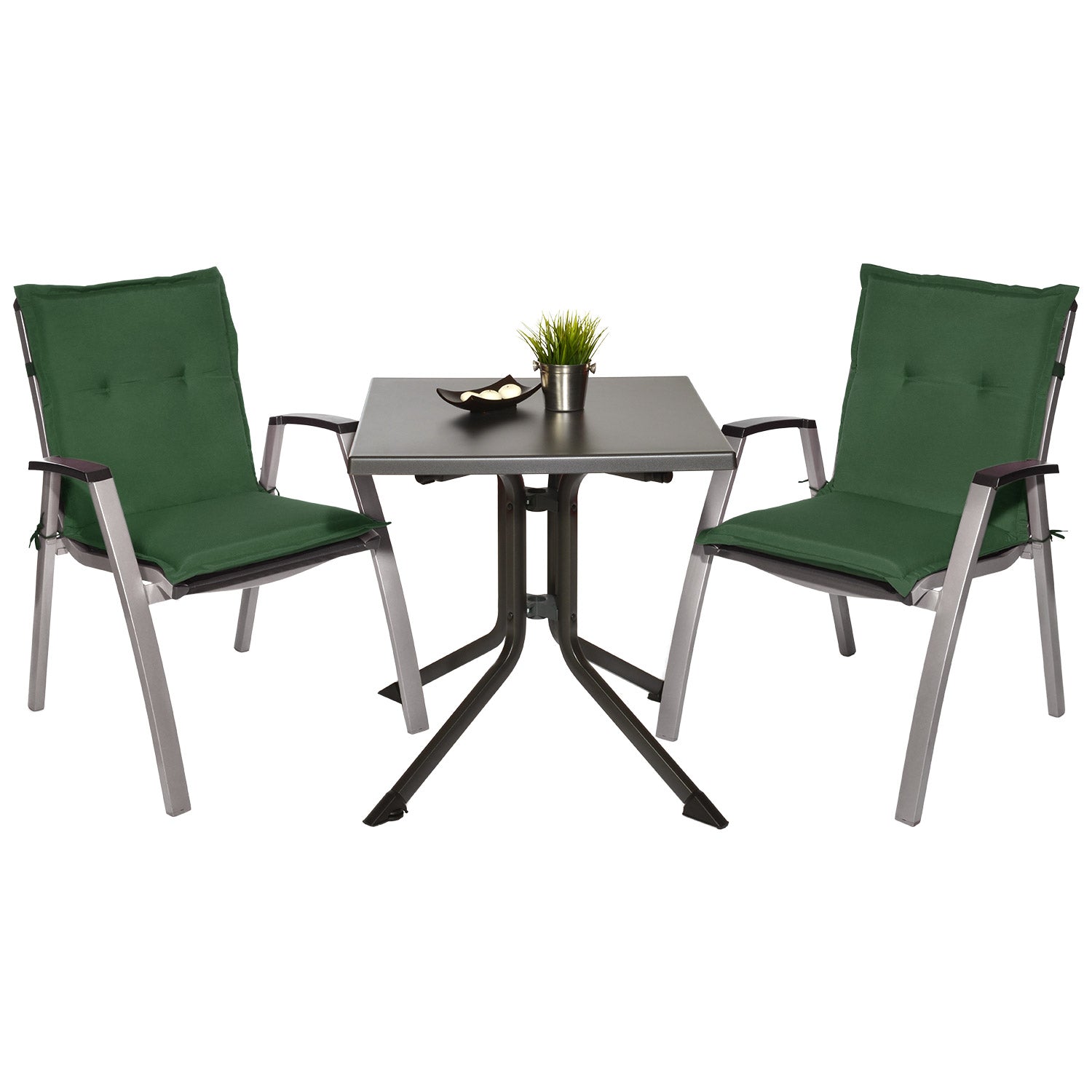 Beautissu Niederlehner Stuhlauflage 100x50x6 cm  – Gartenstuhl Sitzkis