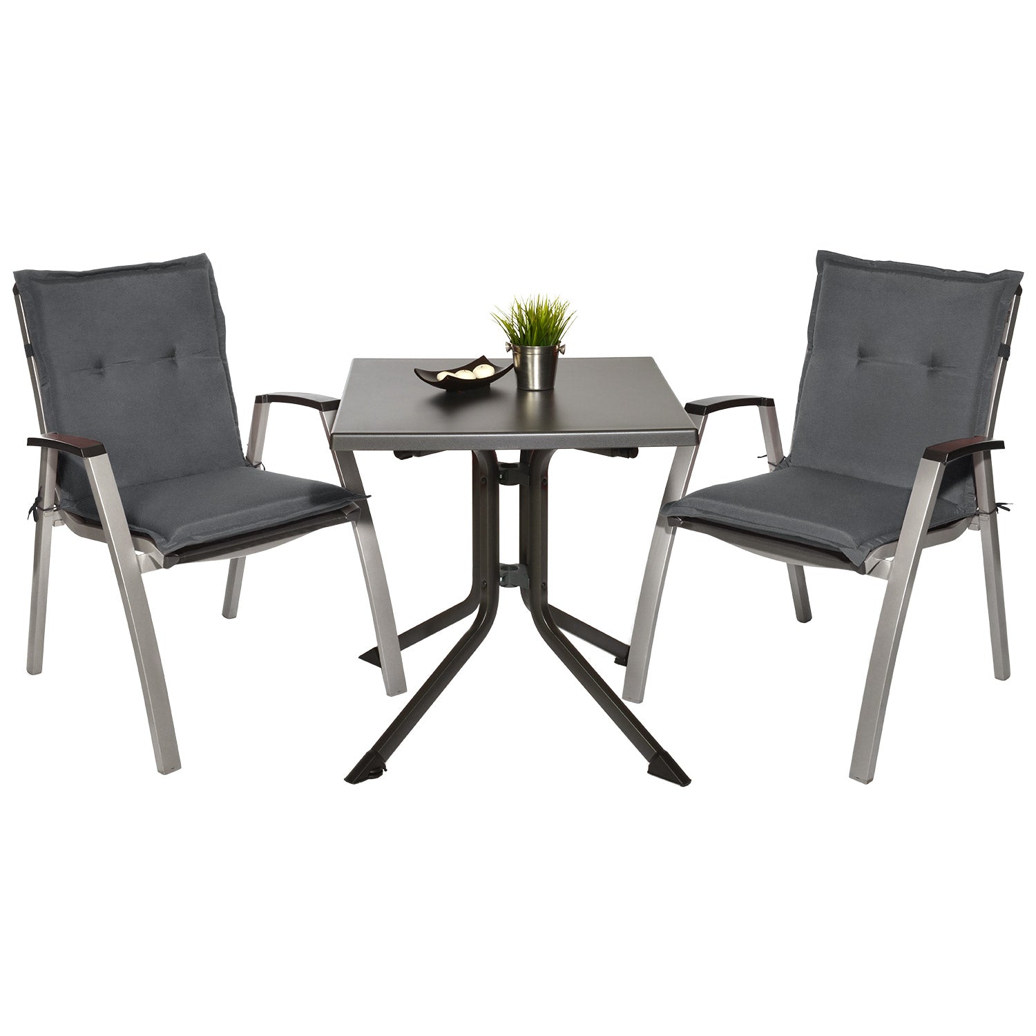 Beautissu Niederlehner Stuhlauflage 100x50x6 cm  – Gartenstuhl Sitzkis