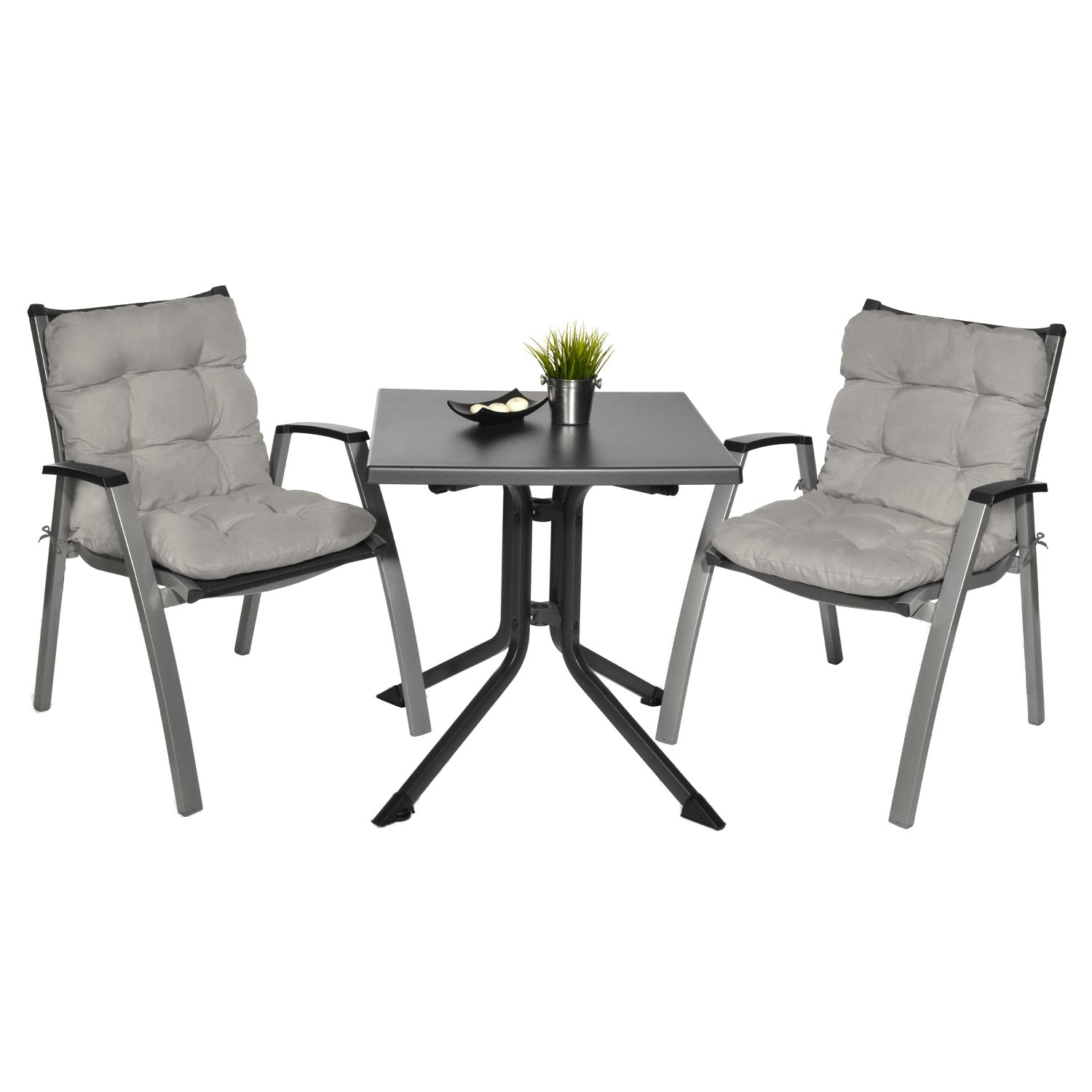 Beautissu Niederlehner Stuhlauflage 100x50x8 cm  – Gartenstuhl Sitzkis