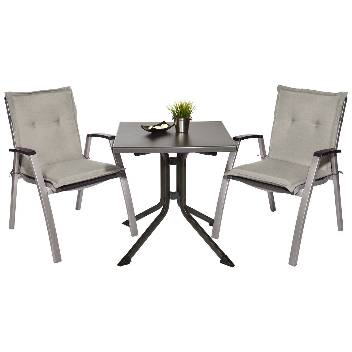 Beautissu Niederlehner Stuhlauflage 100x50x6 cm  – Gartenstuhl Sitzkis