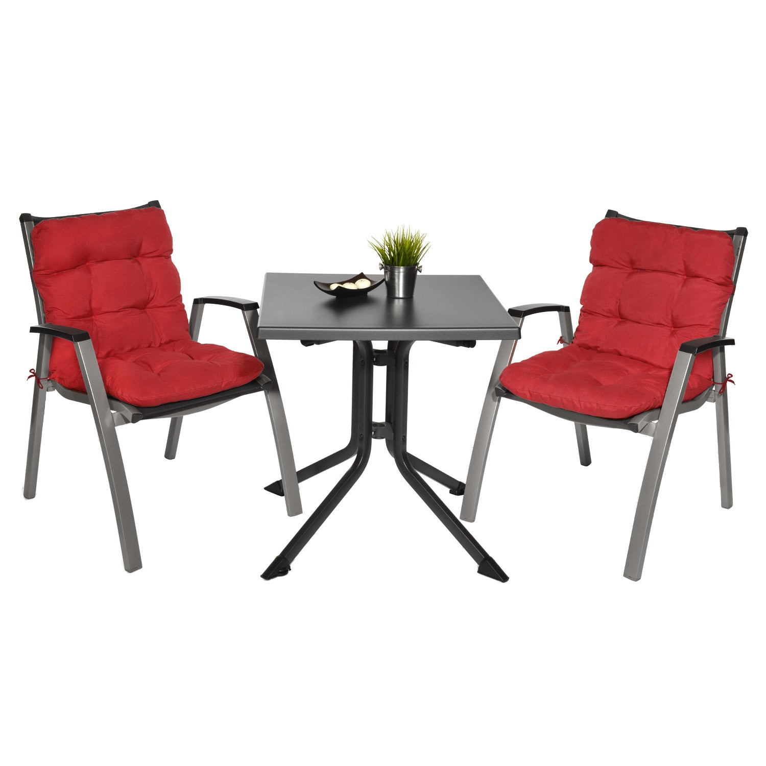 Beautissu Niederlehner Stuhlauflage 100x50x8 cm  – Gartenstuhl Sitzkis