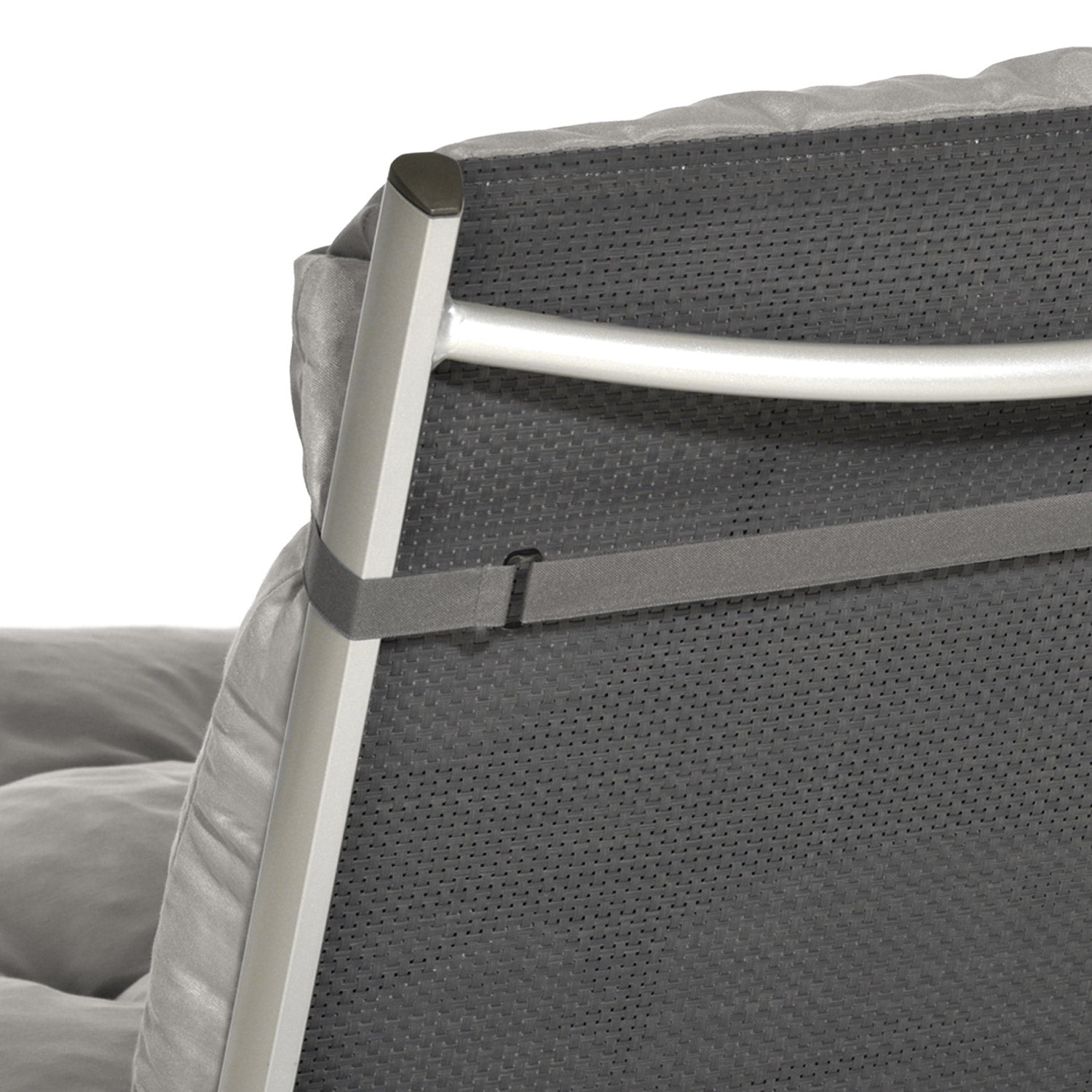 Beautissu Niederlehner Stuhlauflage 100x50x8 cm  – Gartenstuhl Sitzkis