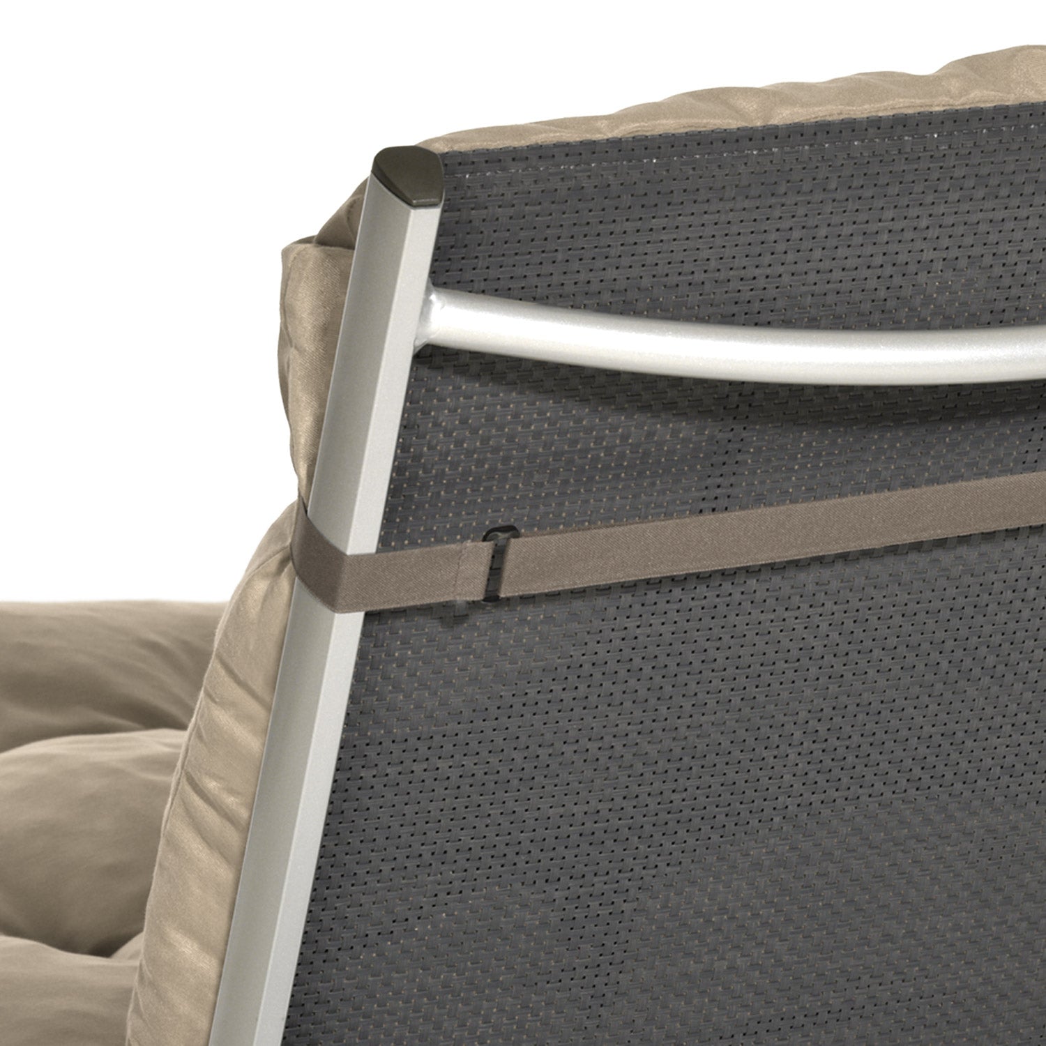 Beautissu Niederlehner Stuhlauflage 100x50x8 cm  – Gartenstuhl Sitzkis