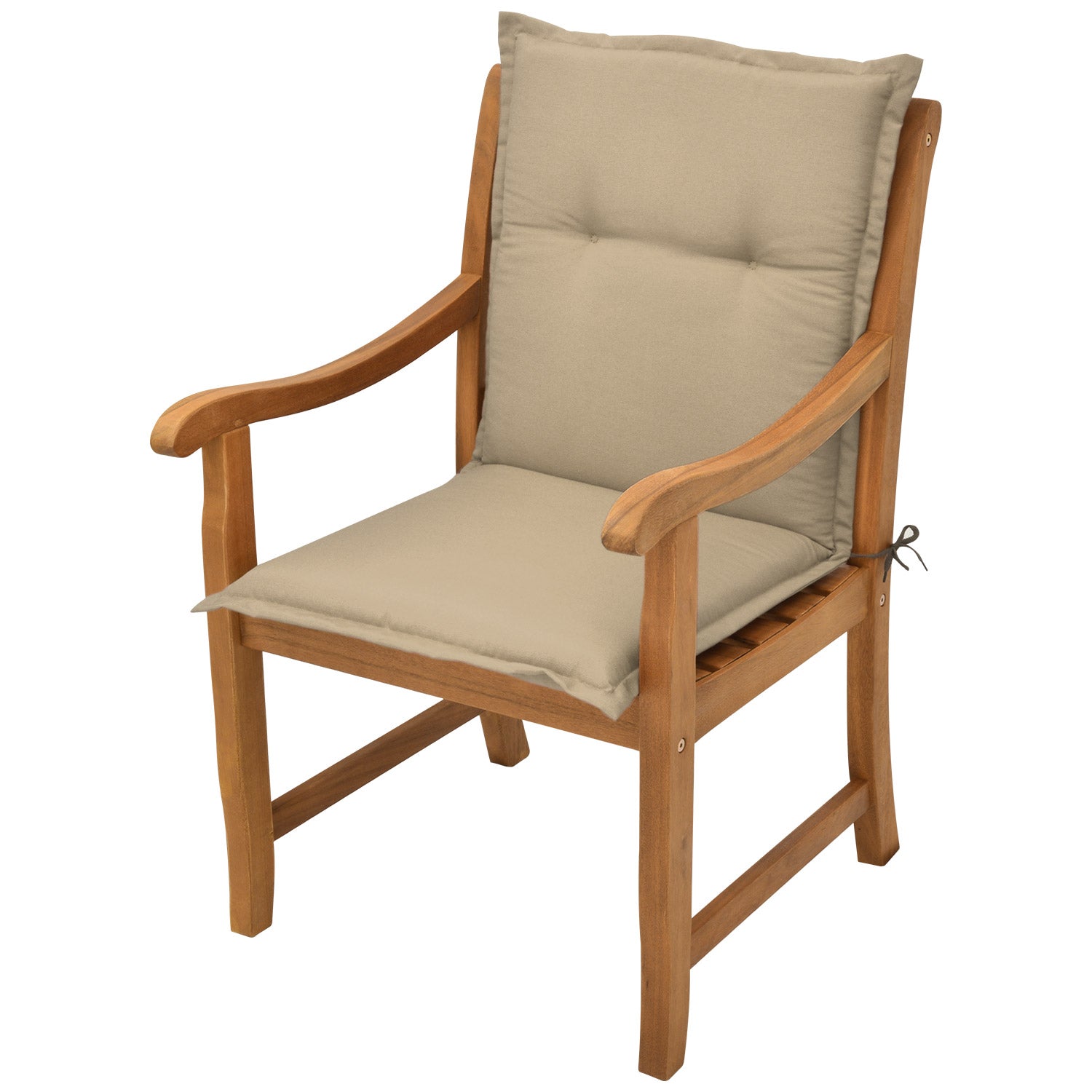 Beautissu Niederlehner Stuhlauflage 100x50x6 cm  – Gartenstuhl Sitzkis