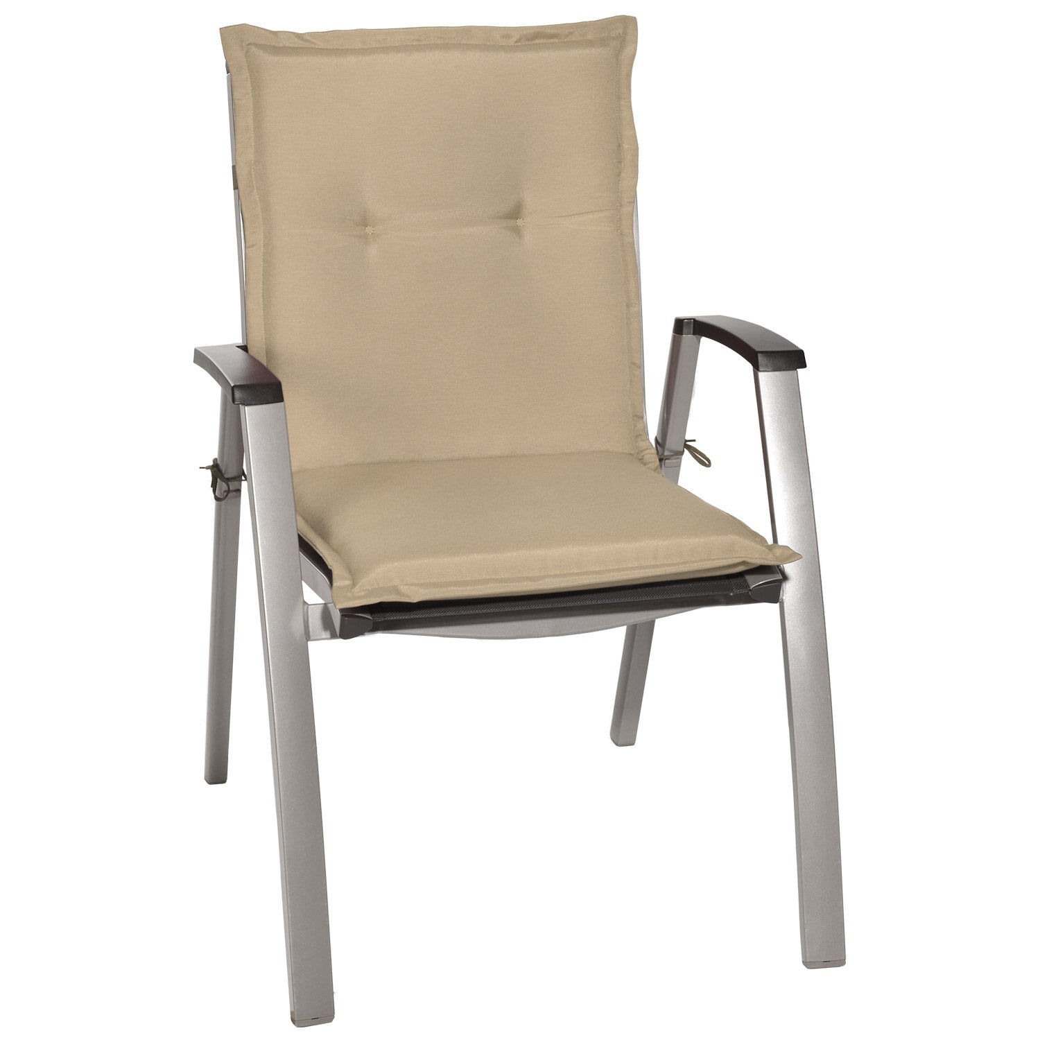 Beautissu Niederlehner Stuhlauflage 100x50x6 cm  – Gartenstuhl Sitzkis