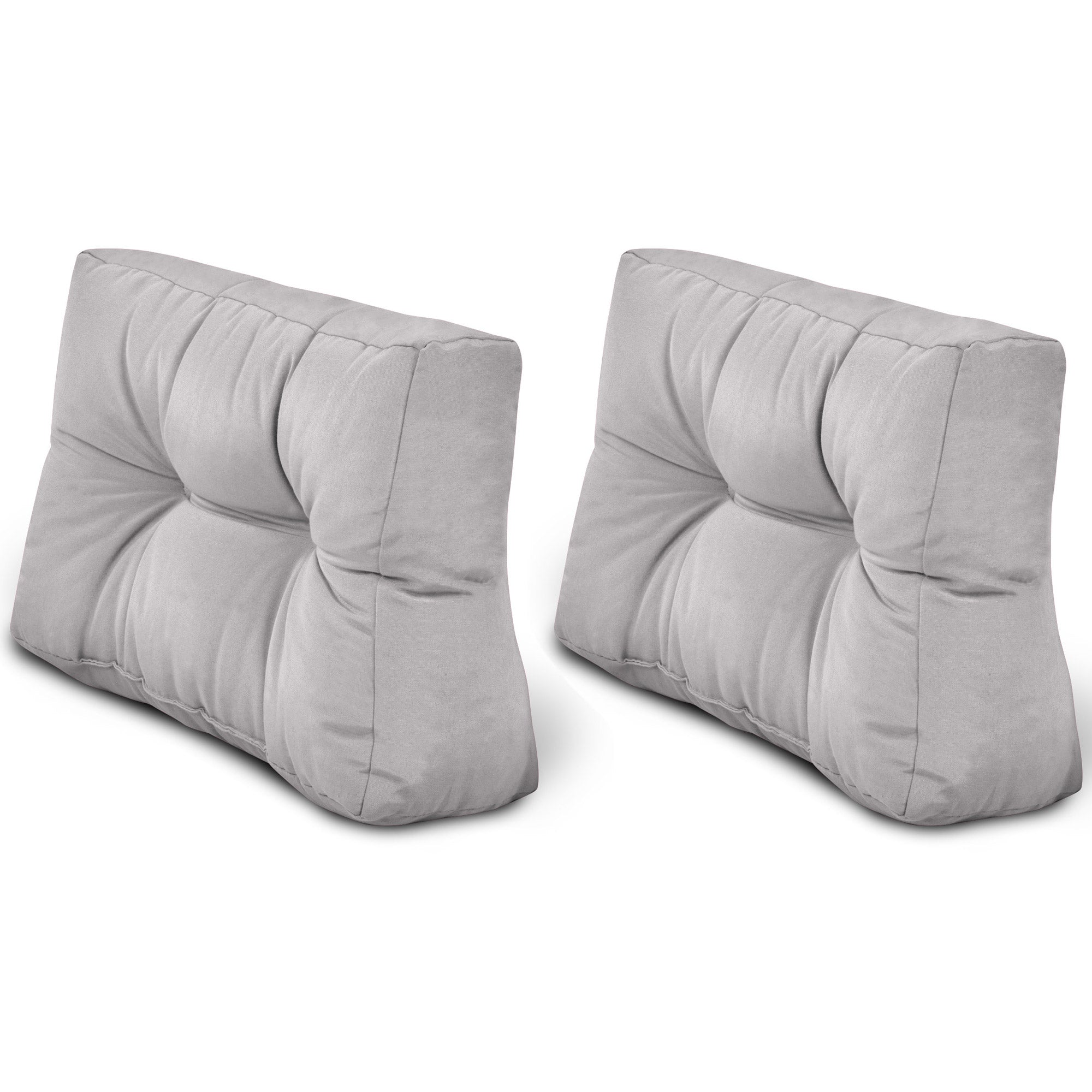 Hellgraue Europaletten Kissen für Sitz- und Rückenkissen aus strapazierfähigem Polyester