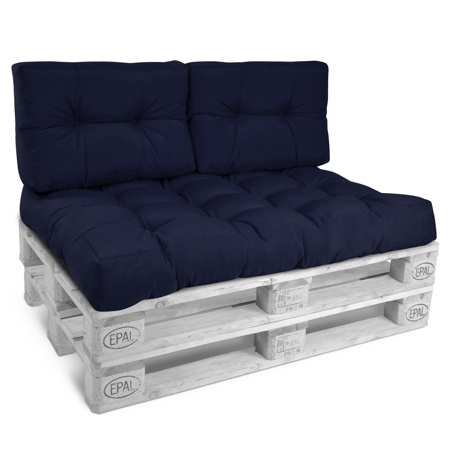 Beautissu Outdoor Palettenkissen Rücken-, Sitz- & Seitenkissen für Eur