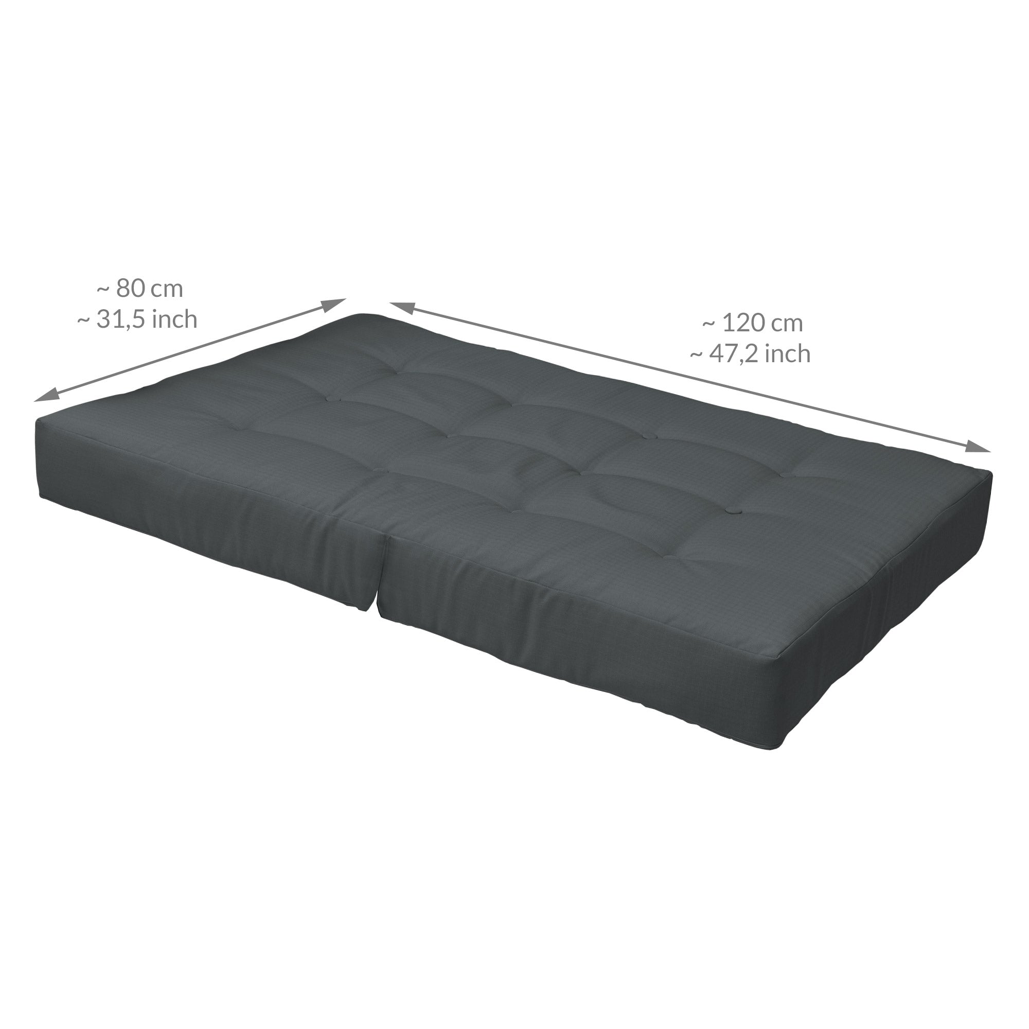 Beautissu Outdoor Palettenkissen Rücken-, Sitz- & Seitenkissen für Eur